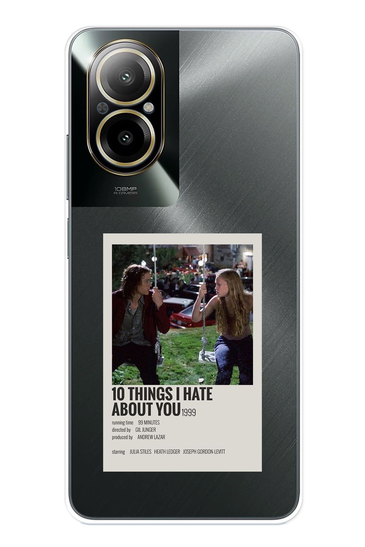 TechTree Realme 12 Lite Uyumlu 10 things i hate about you Tasarımlı Şeffaf Silikon Kılıf