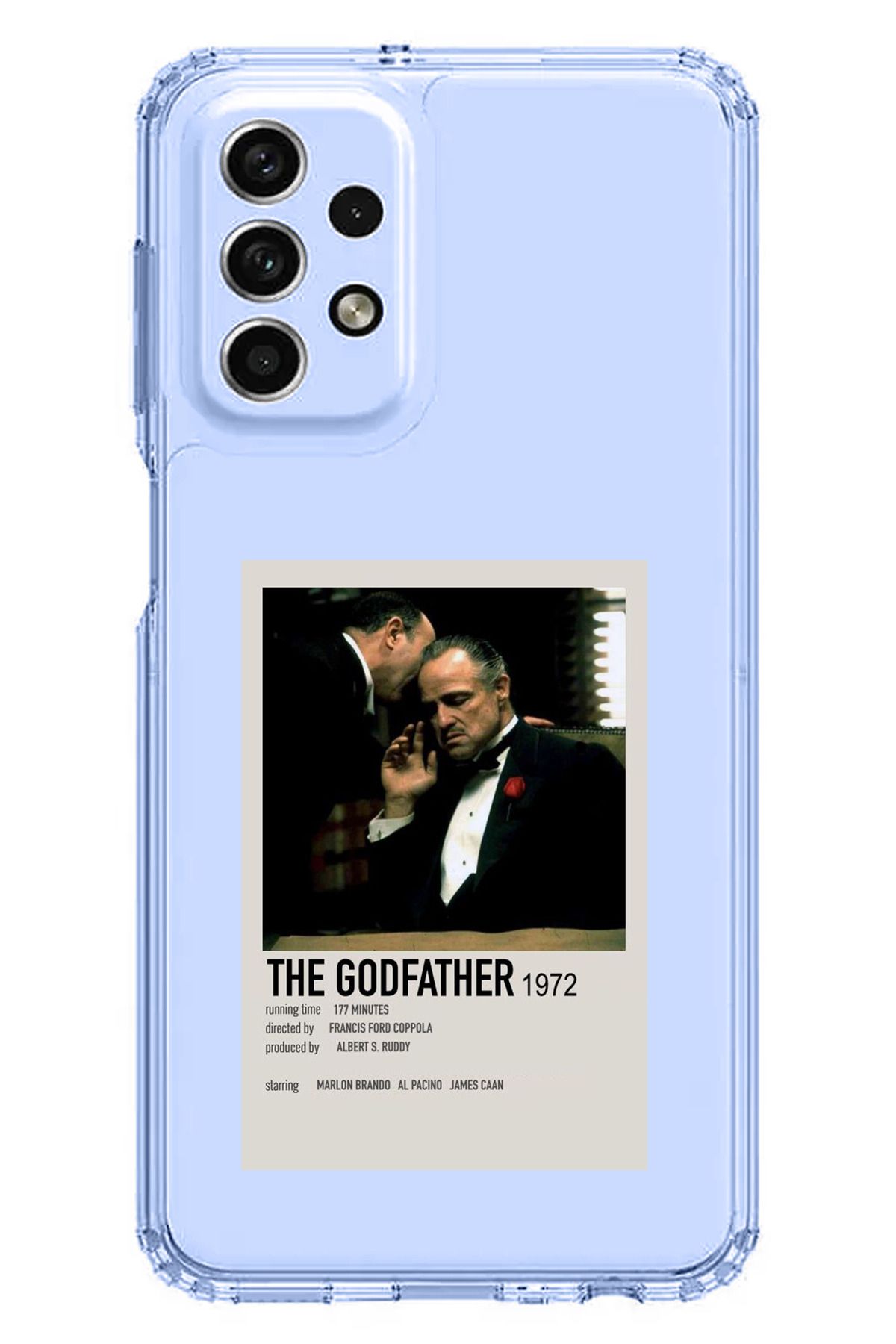 TechTree Samsung Galaxy A33 Uyumlu The GodFather Baba Poster Tasarımlı Şeffaf Silikon Kılıf