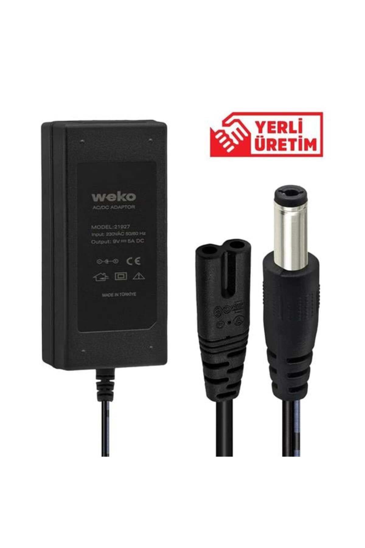 robotrend 9 Volt - 5 Amper Masaüstü Adaptör 5.5*2.5 Mm Uçlu Yerli ÜretiM