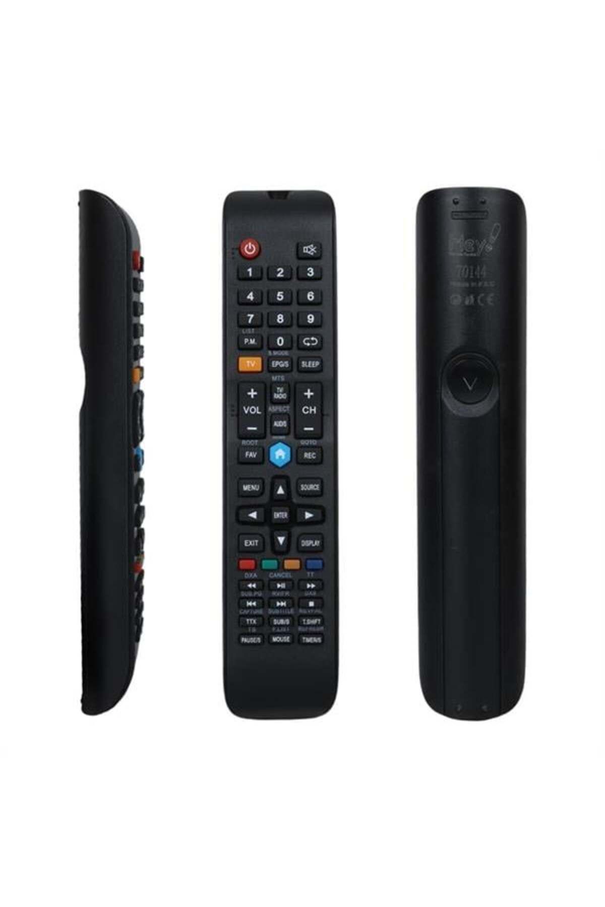 DENİZBİLİŞİM Hey Küçük Kalıp Skytech Sarı Tv Tuşlu Smart Lcd Led Tv Kumanda