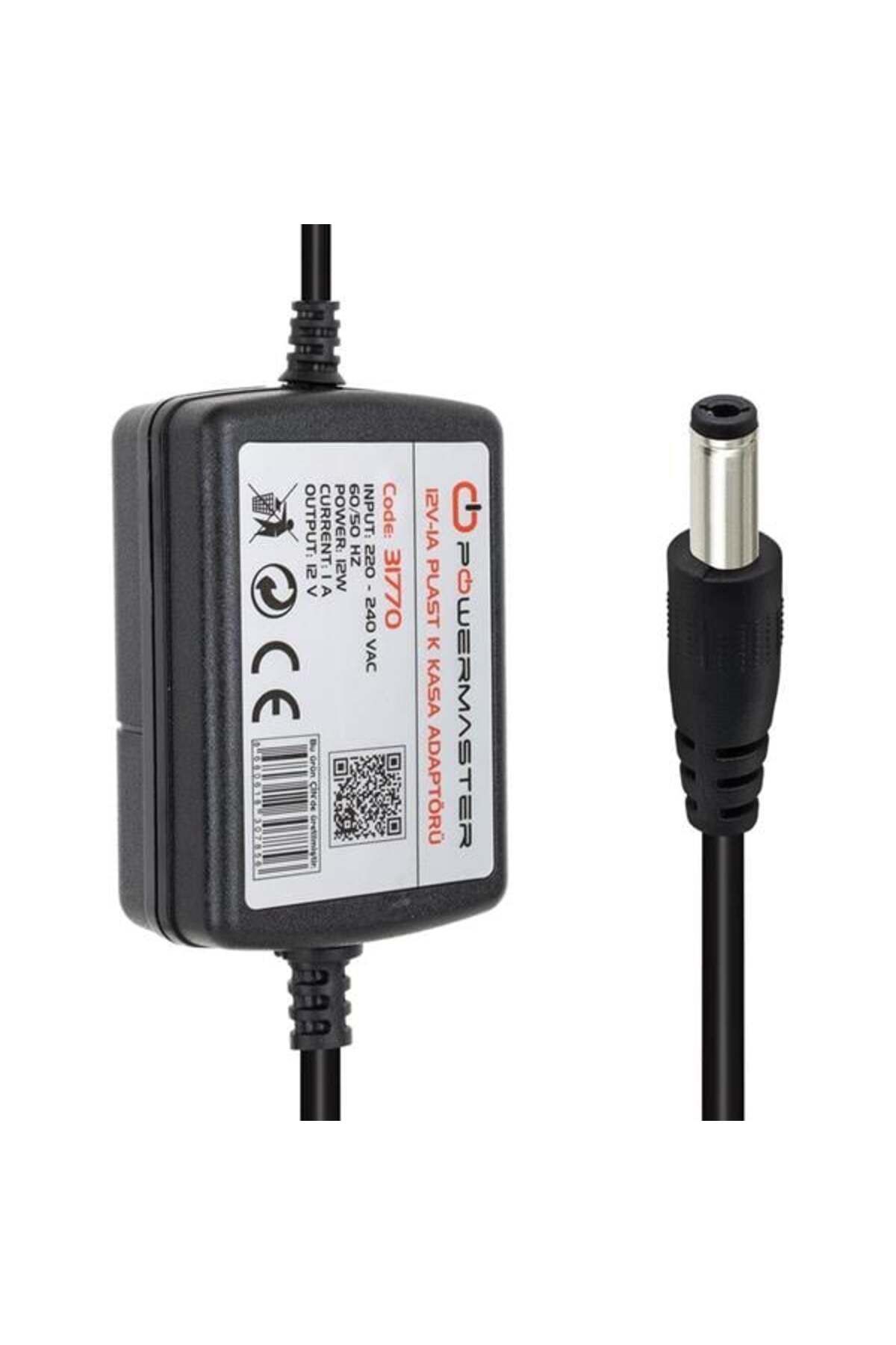 robotrend Pm-31770 12 Volt - 1 Amper - 12 Watt 5.5*2.5 Mm Uçlu Iki Ucu Kablolu Masaüstü Adaptör