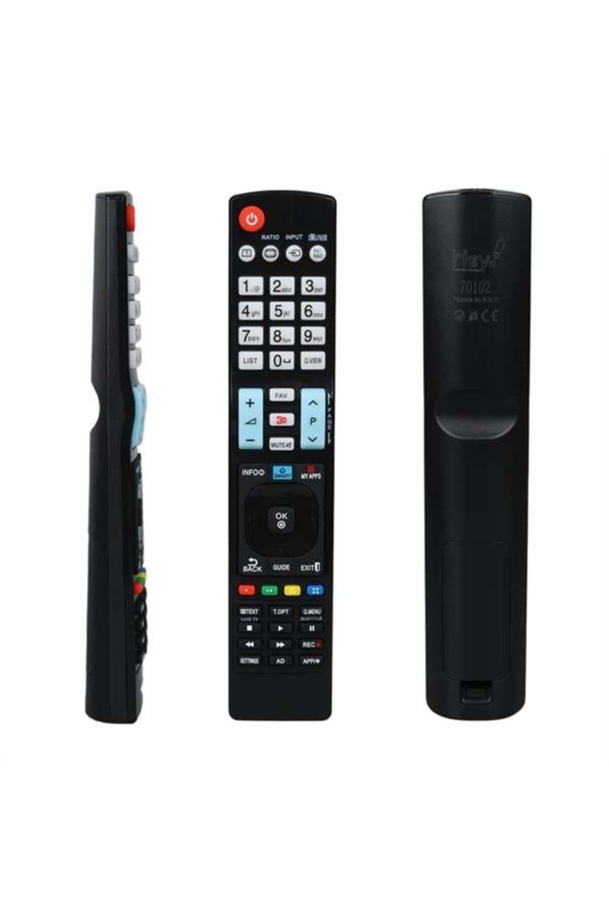 DENİZBİLİŞİM Hey Rm-L999 3D Küçük Kalıp Lg Smart Tuşlu Üniversal Lcd Led Tv Kumanda