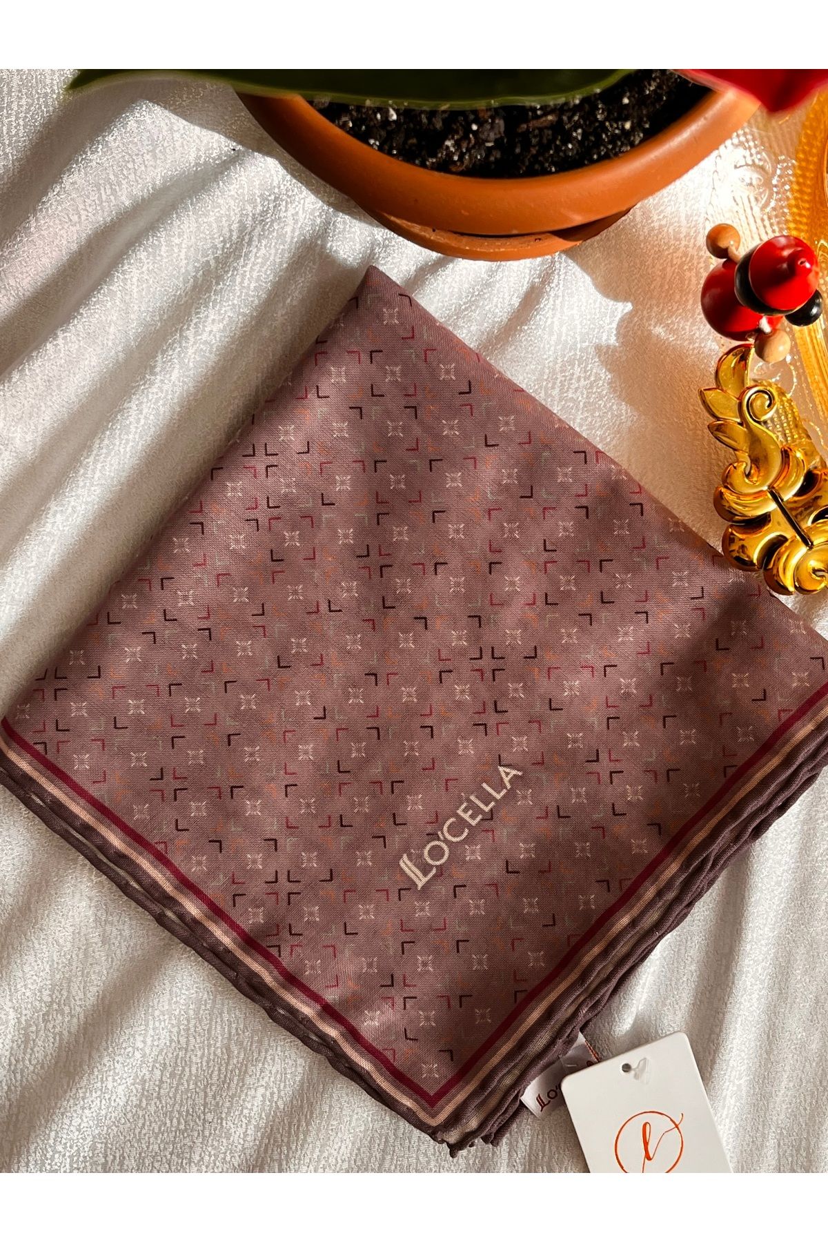 locella BYLORA SHOPPİNG Locella Soft Pamuk Eşarp-202503