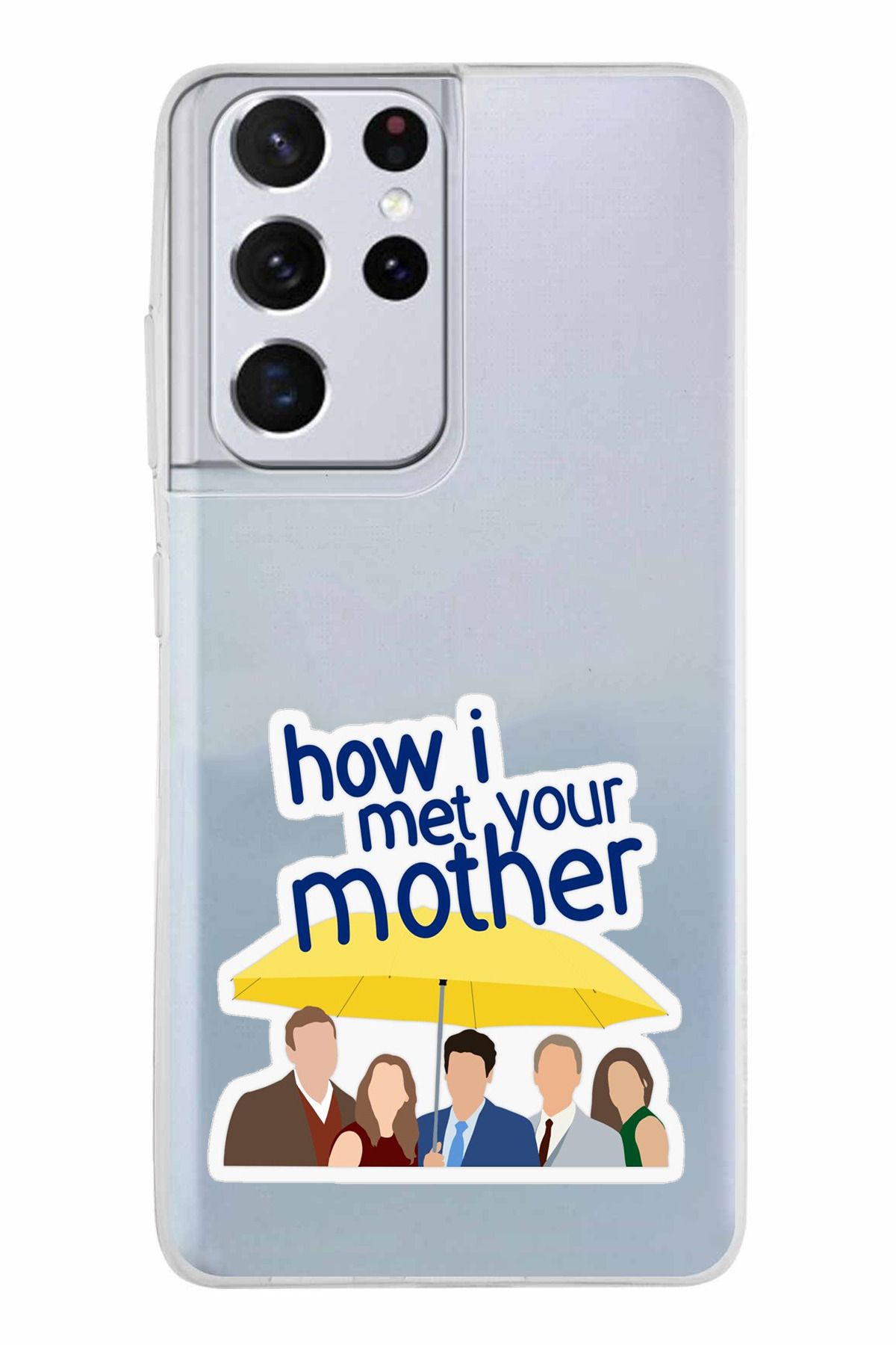 TechTree Samsung Galaxy S21 ULTRA Uyumlu How i met your mother Minimalist Tasarımlı Şeffaf Silikon Kılıf