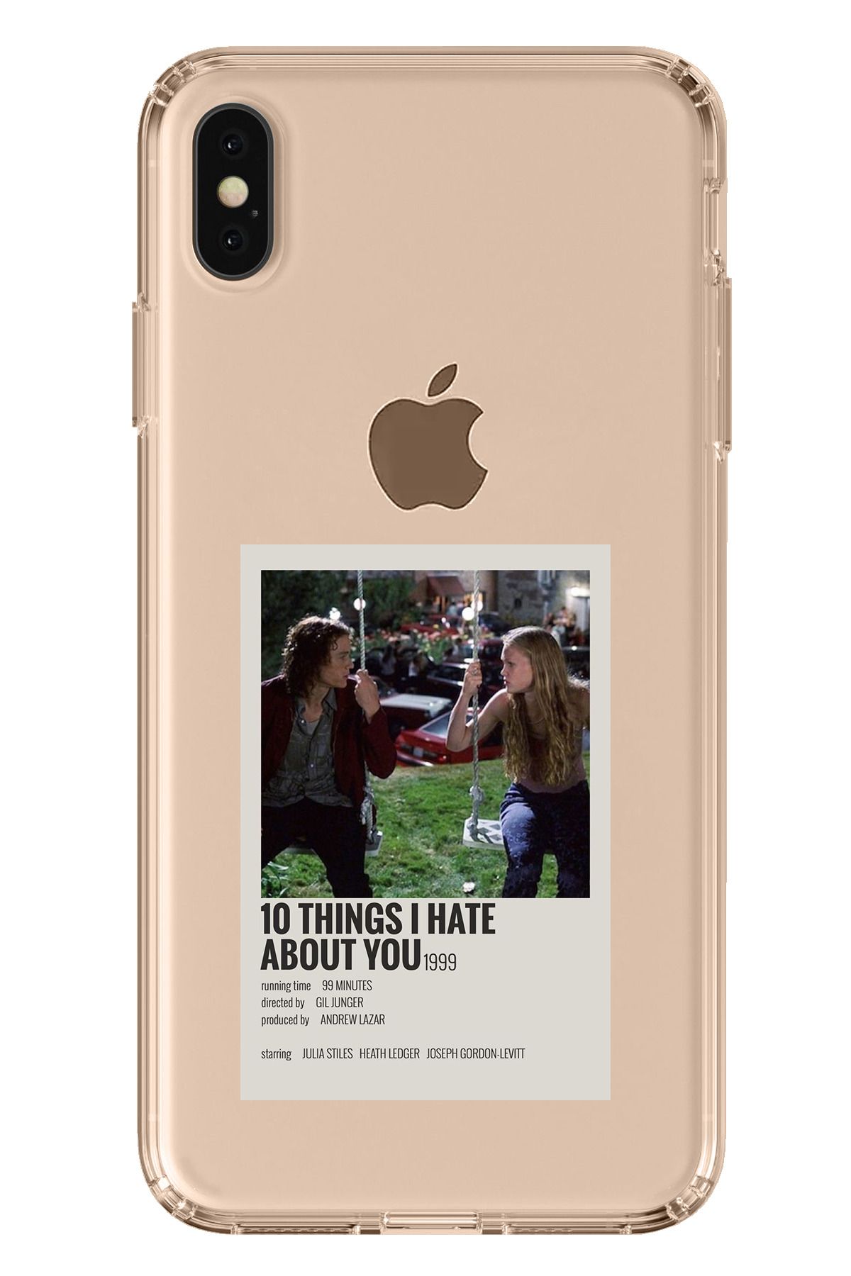 TechTree iPhone XS MAX Uyumlu 10 things i hate about you Tasarımlı Şeffaf Silikon Kılıf