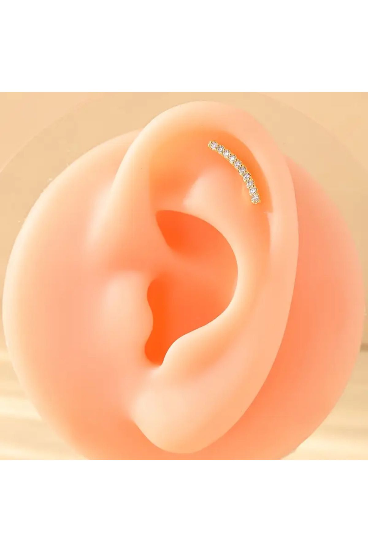 alysa jewelry Cerrahi Çelik düz şık zarif piercing helix, lobe