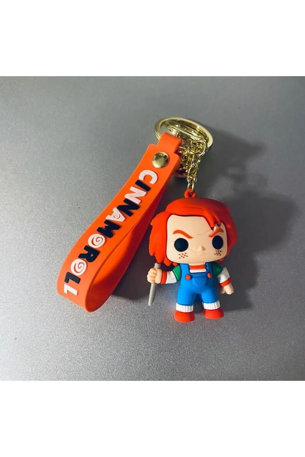 bujiteri box Katil Bebek Chucky Silikon Anahtarlık Çanta Süsü