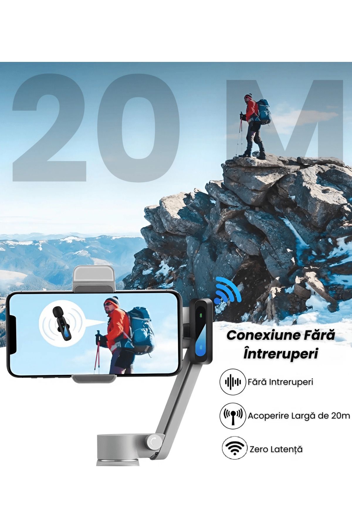 sehasepeti-Set de 2 microfoane lavalieră wireless Hasepe USB-C, pentru Android, iPhone, PC, tabletă 2