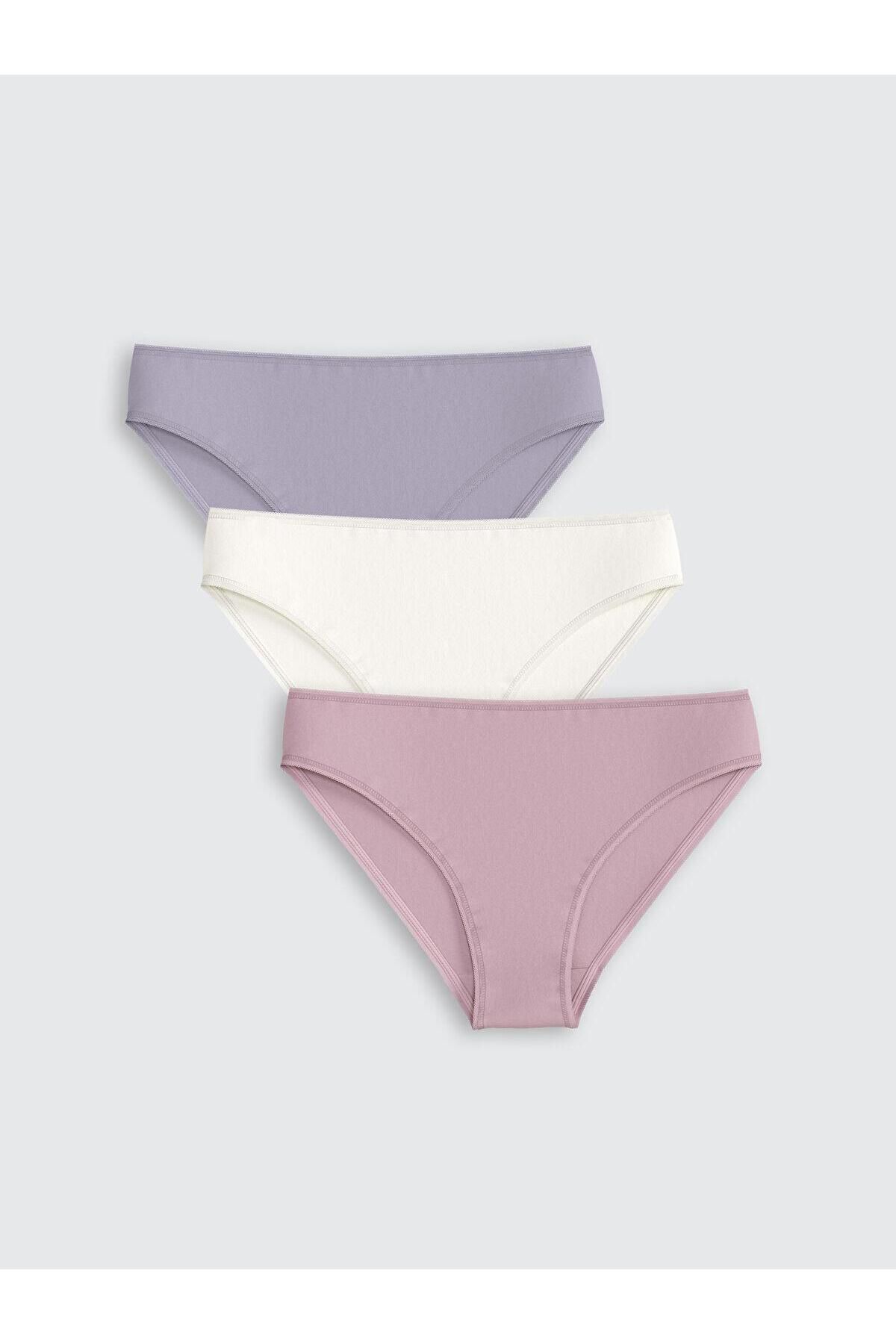 LC Waikiki LCW DREAM Düz Bikini Külot 3'lü Paket (S5)