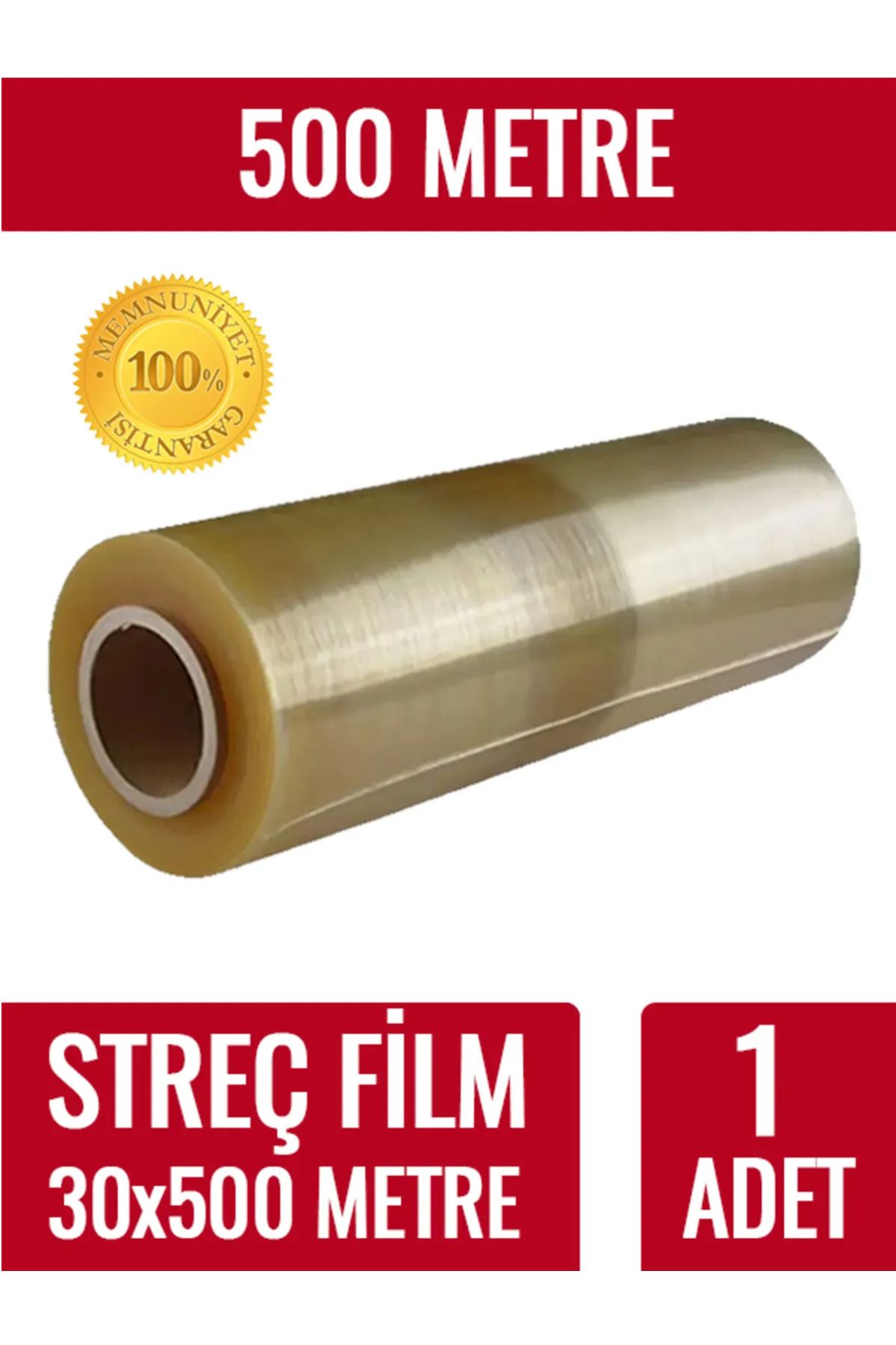 aden ambalaj 500 Metre X 30 cm Gıda Streç Film Yemekçiler Çiğ Köfteciler için 1.kalite (TAM 500 METRE)