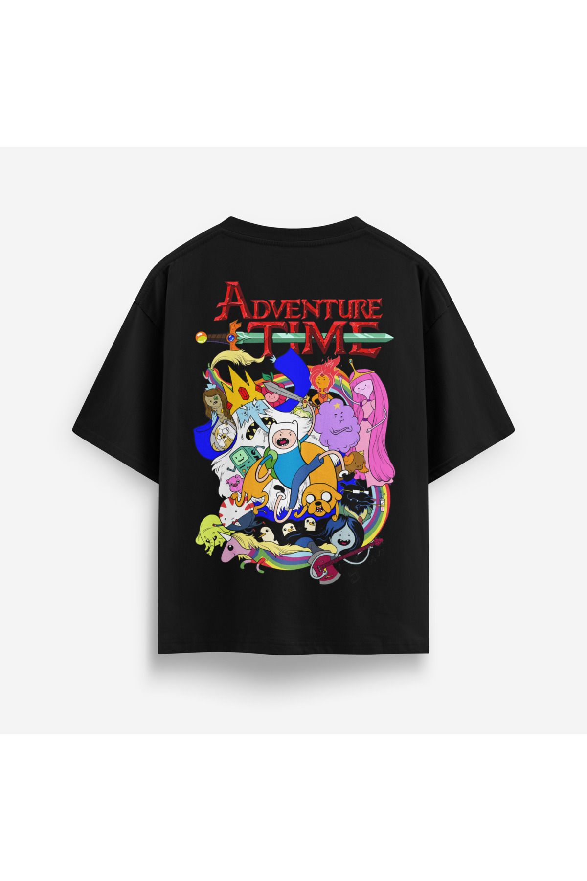 Street301 Unisex Adventure Time Baskılı Oversize T-Shirt