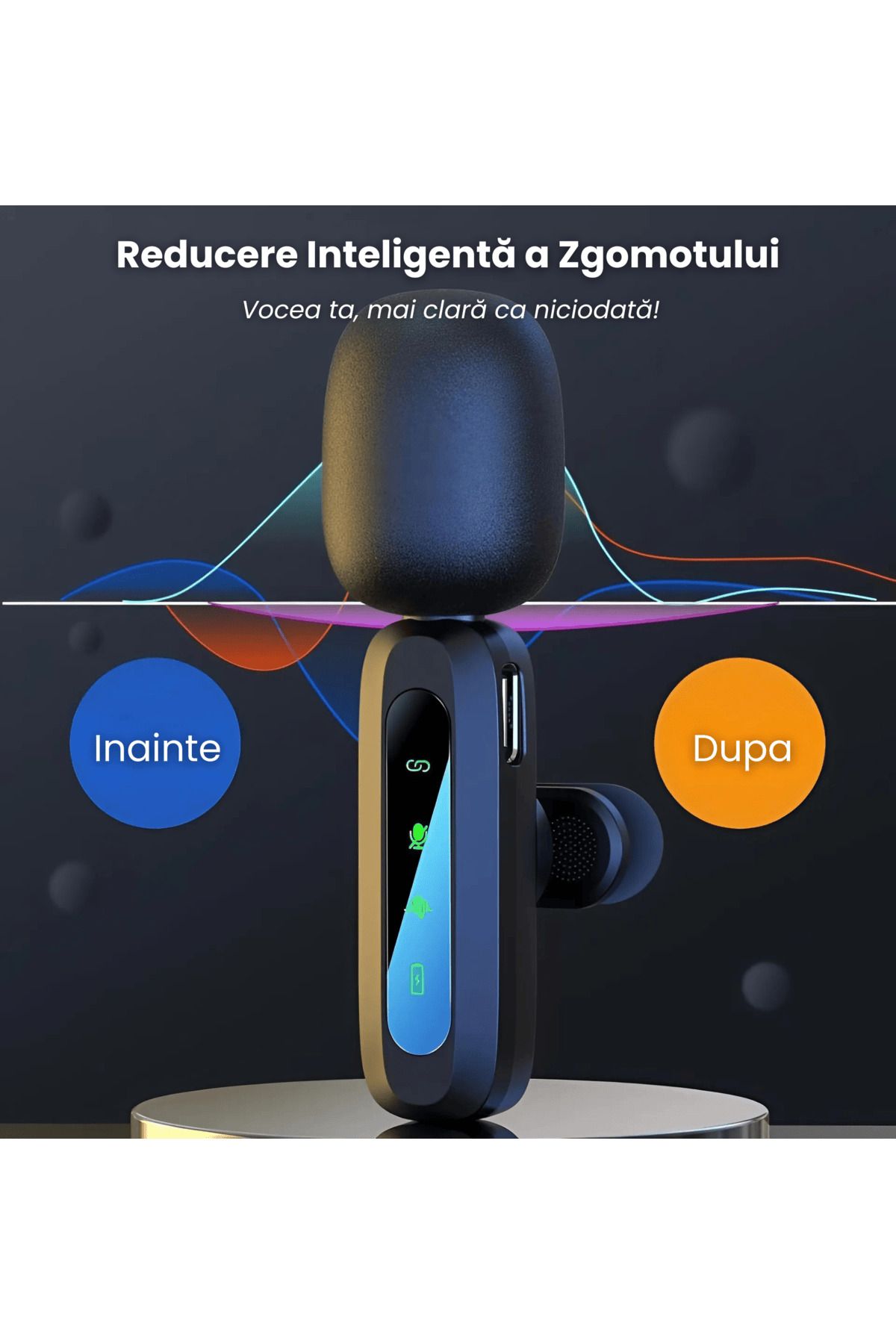 sehasepeti-Set de 2 microfoane lavalieră wireless Hasepe USB-C, pentru Android, iPhone, PC, tabletă 7