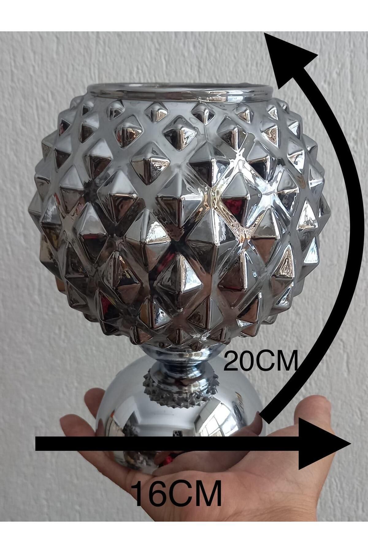 kutmen füme rengi cam vazo