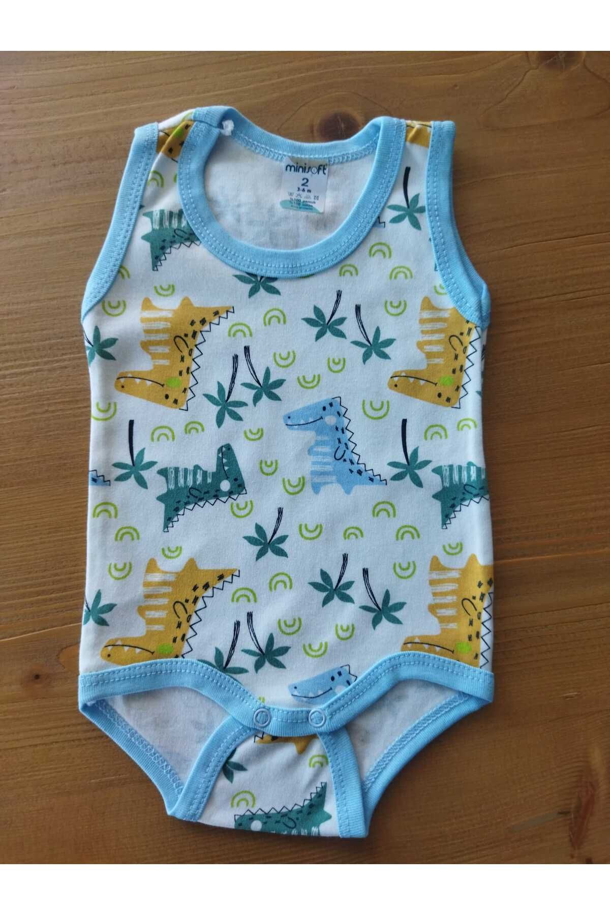 Spinapi Eğlenceli Hayvan Desenli Pamuk Tshirt Atlet