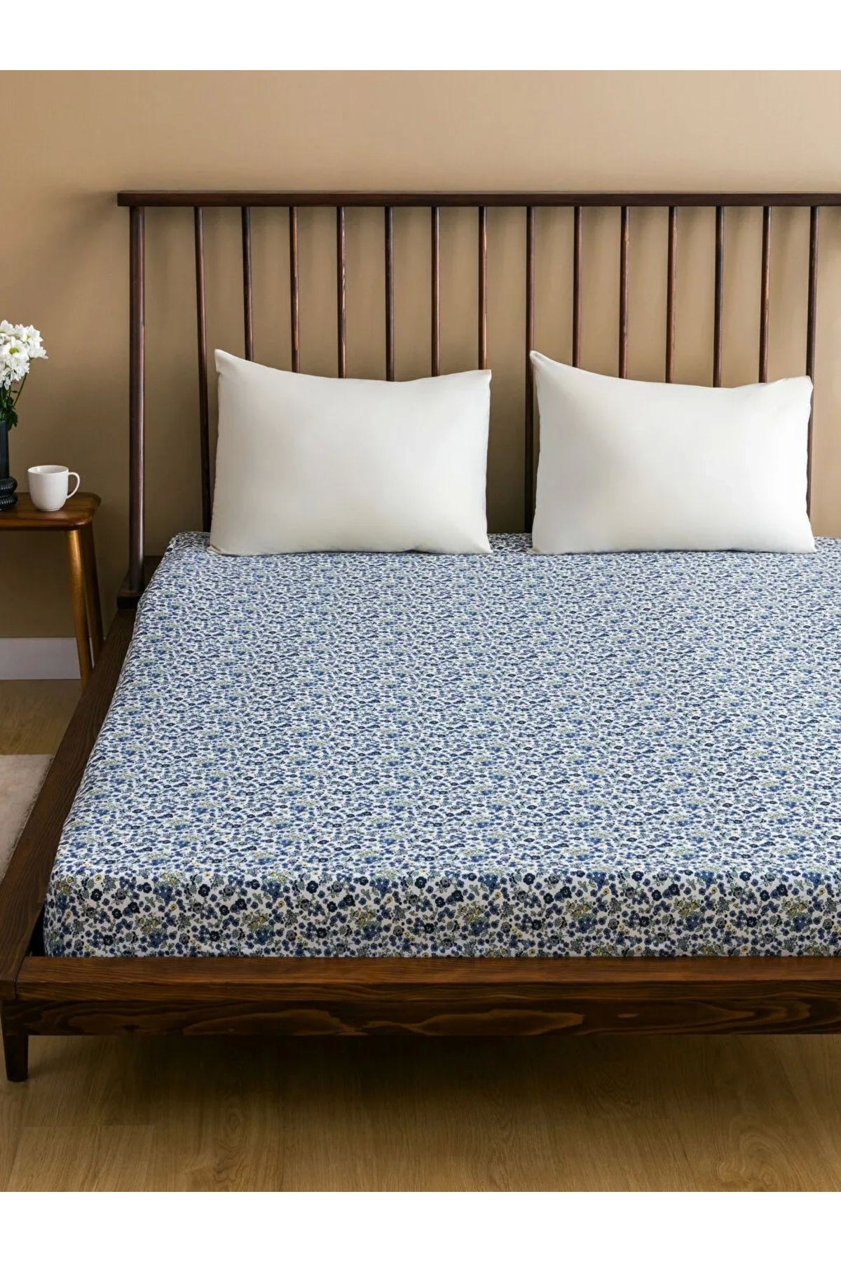 LC Waikiki LCW HOME Karişik Çiçek Desenli Çift Kişilik Lastikli Çarşaf