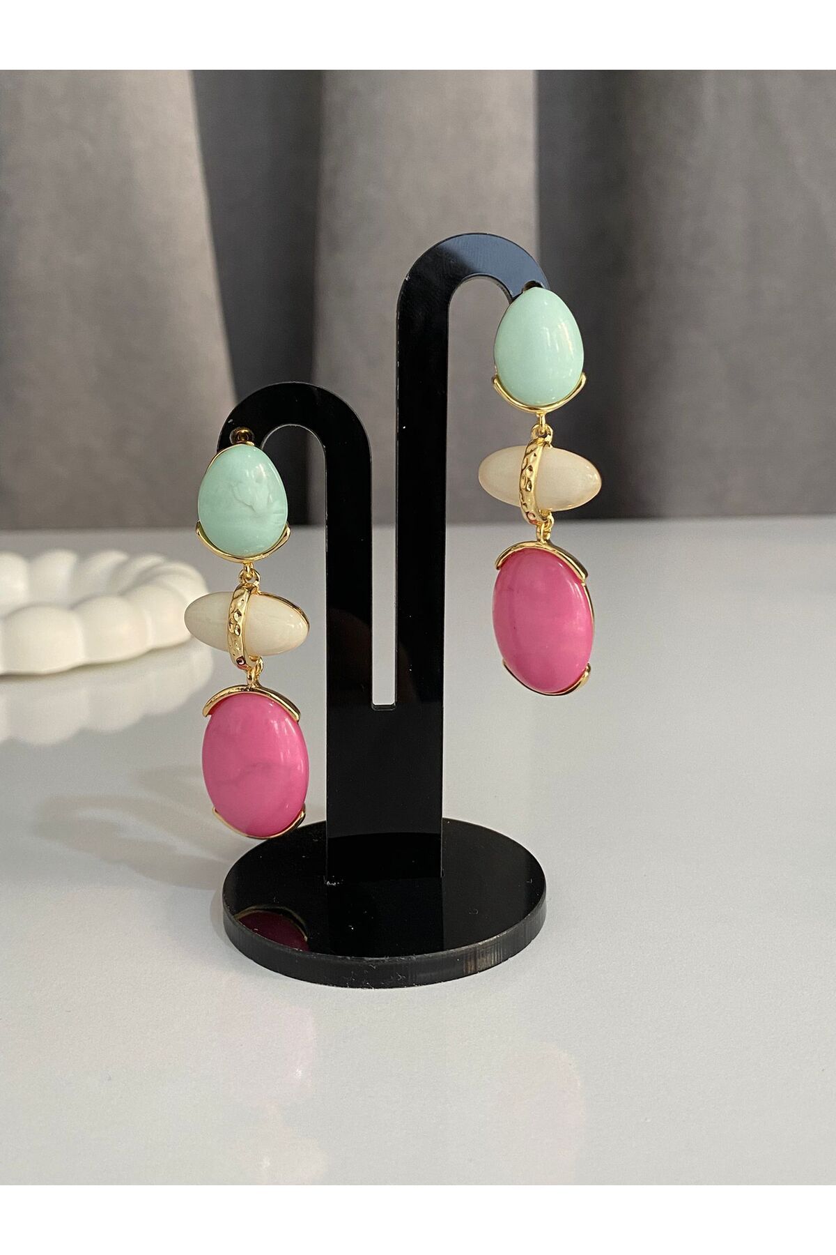 DMR Accessoire renkli küpe yazlık