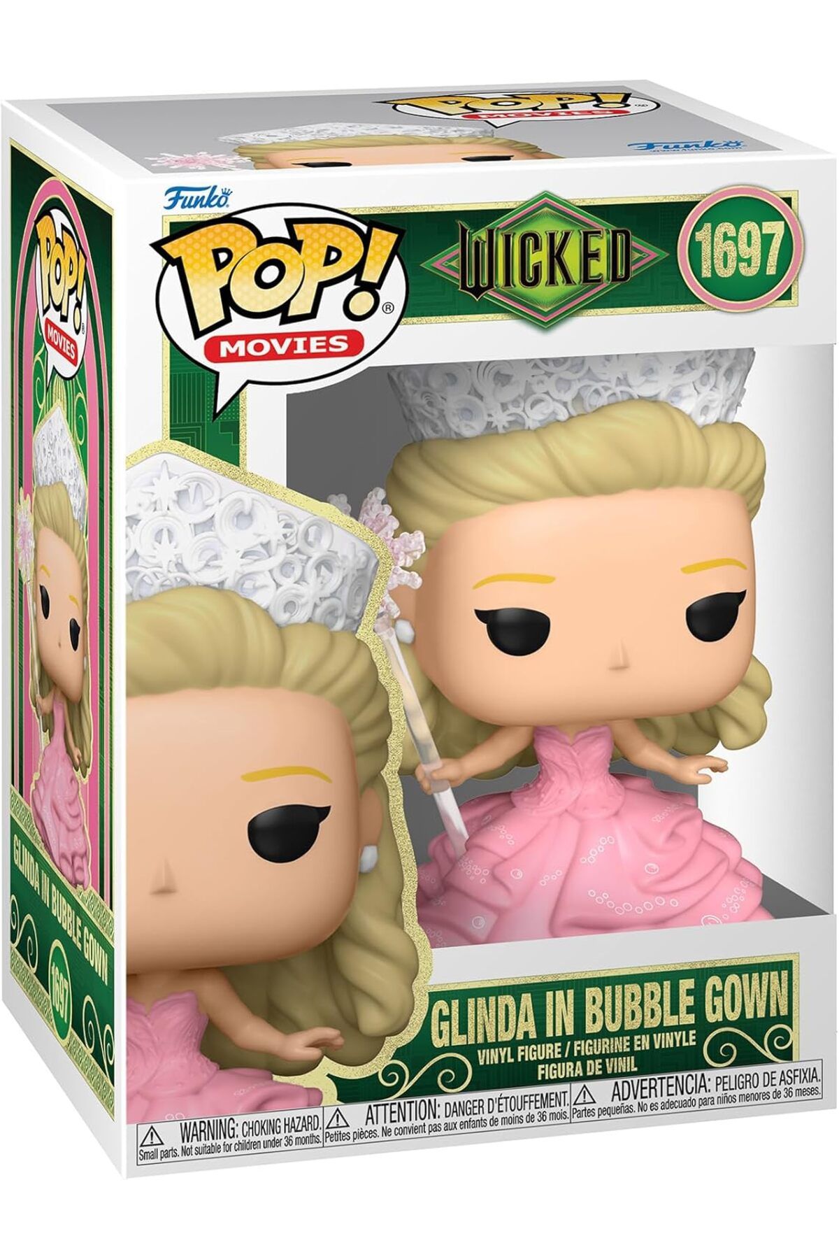 Funko Pop! Movies: Wicked, Glinda in Bubble Gown Vinil Koleksiyon Figürü, Resmi Lisanslı