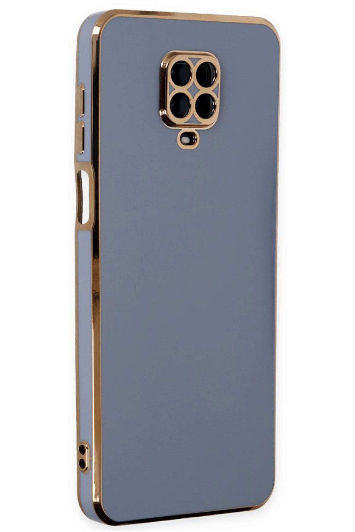 CEPSTOK Xiaomi Redmi Note 9 Pro/Note 9S Kılıf Kenar Detaylı Yumuşak Parlak Silikon