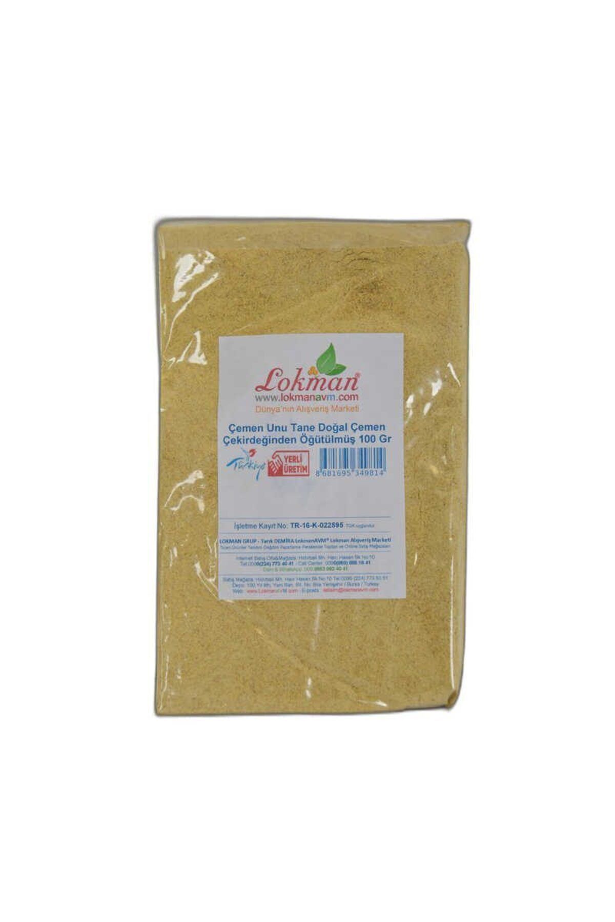 melfxxl eticaret Çemen Unu Tane Doğal Çemen Çekirdeğinden Öğütülmüş 100 Gr Paket