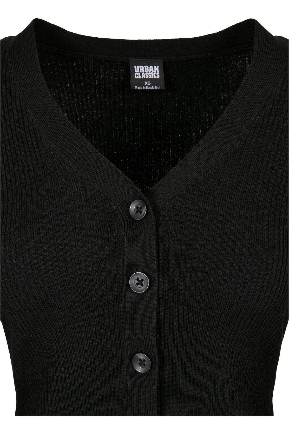 Urban Classics-Damen Ladies Short Rib Knit Cardigan 3