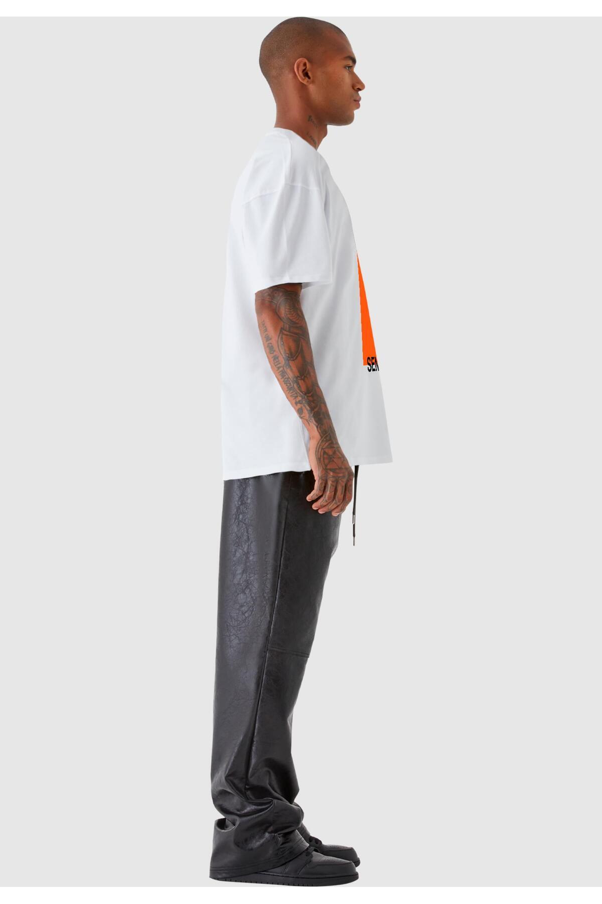 9N1M SENSE-Herren SENSE Orange Square Tee 6
