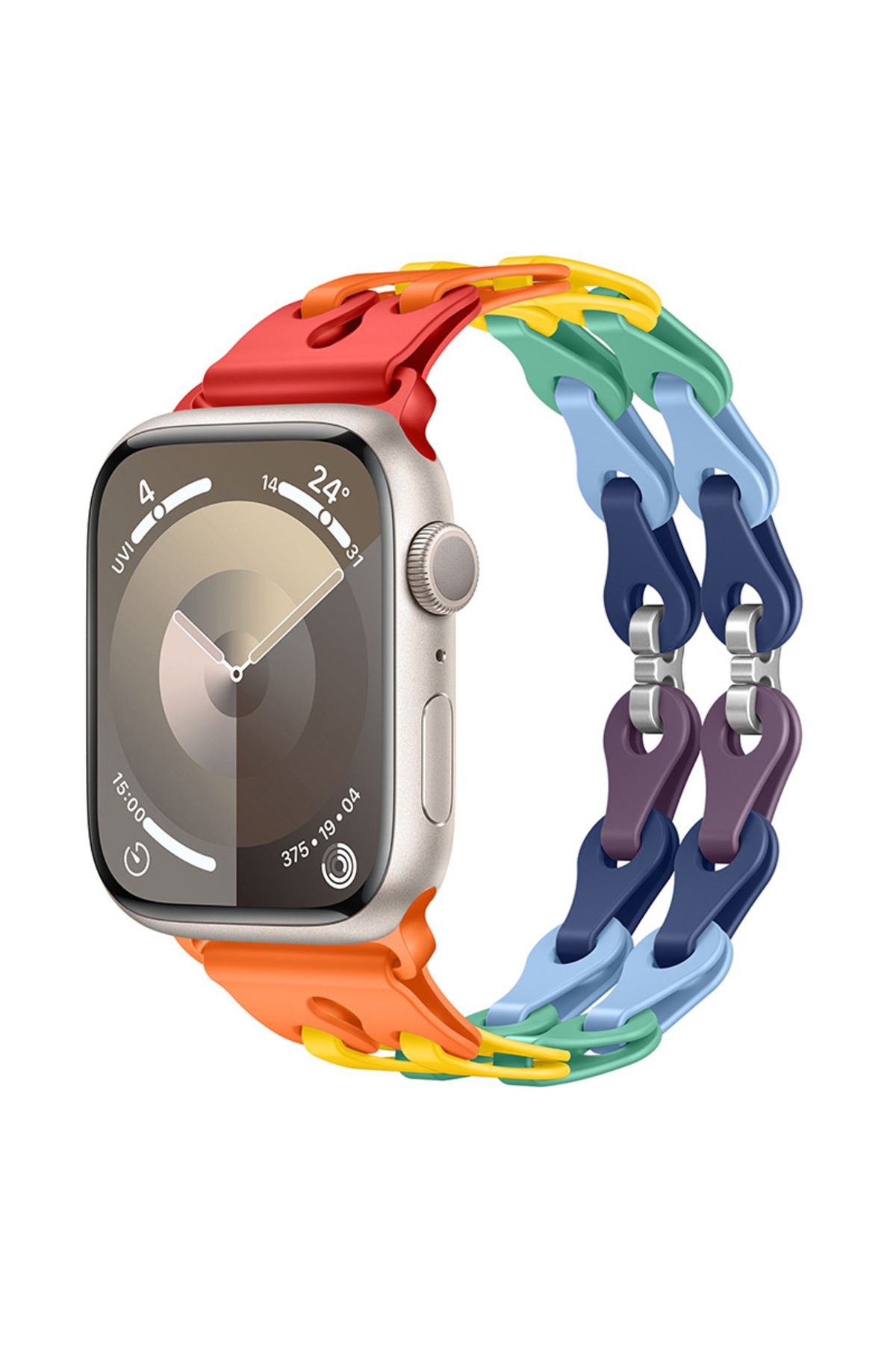 redmud teknoloji Apple Watch 10 42mm 4 5 6 7 8 9 Se Uyumlu 38-40-41mm İle Uyumlu Yumuşak Silikon Zincir Dizayn Kordon
