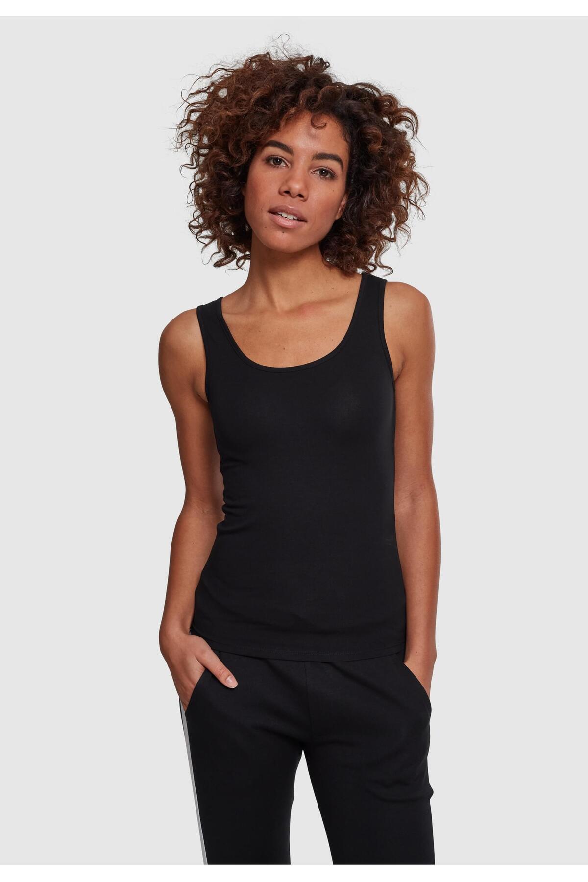 Urban Classics-Damen Ladies 2-pack Basic Stretch Top 4