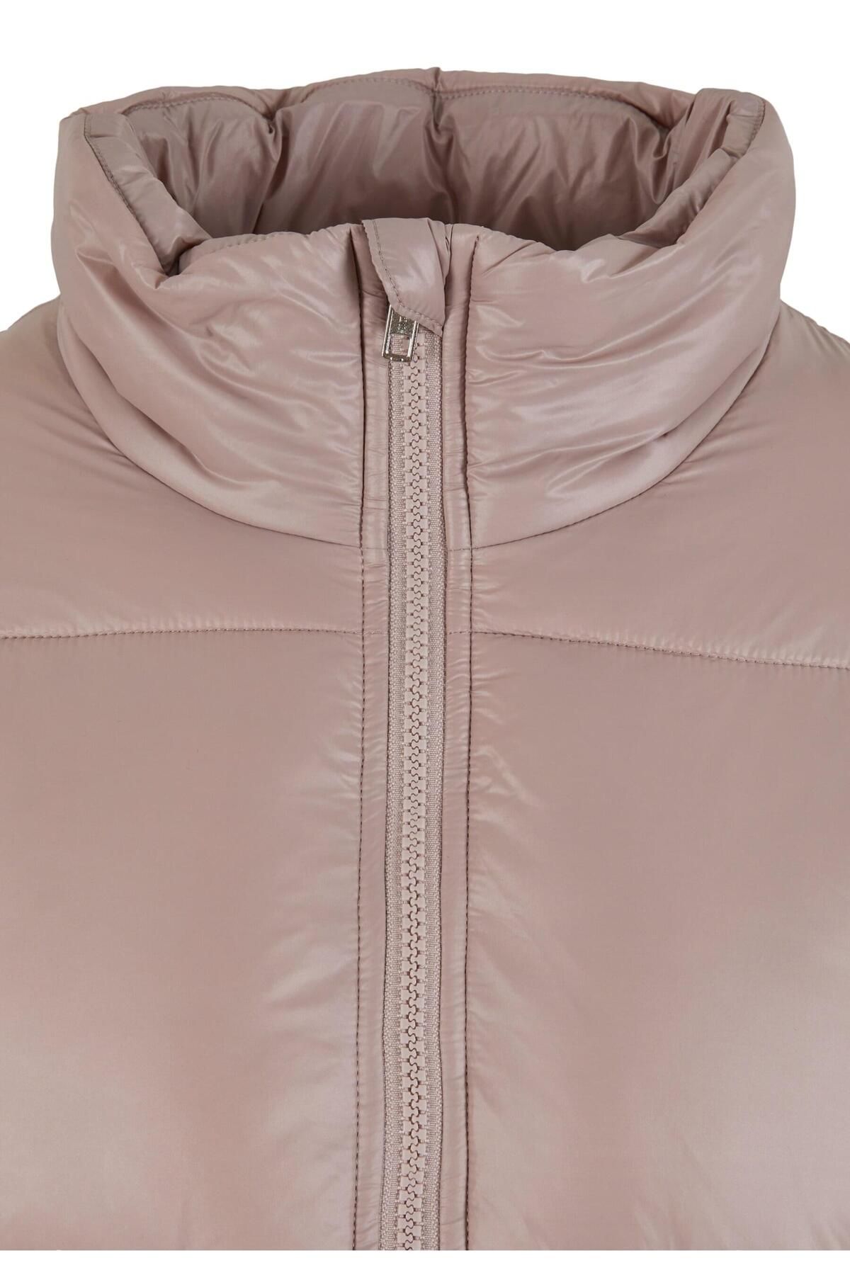 Urban Classics-Recycelte, kurze, glänzende Damen-Pufferjacke 3