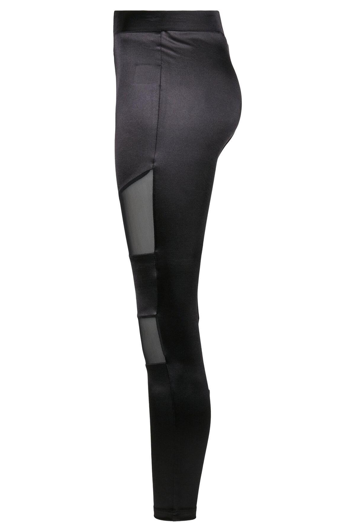 Urban Classics-Damen Ladies Shiny Tech Mesh Leggings 4