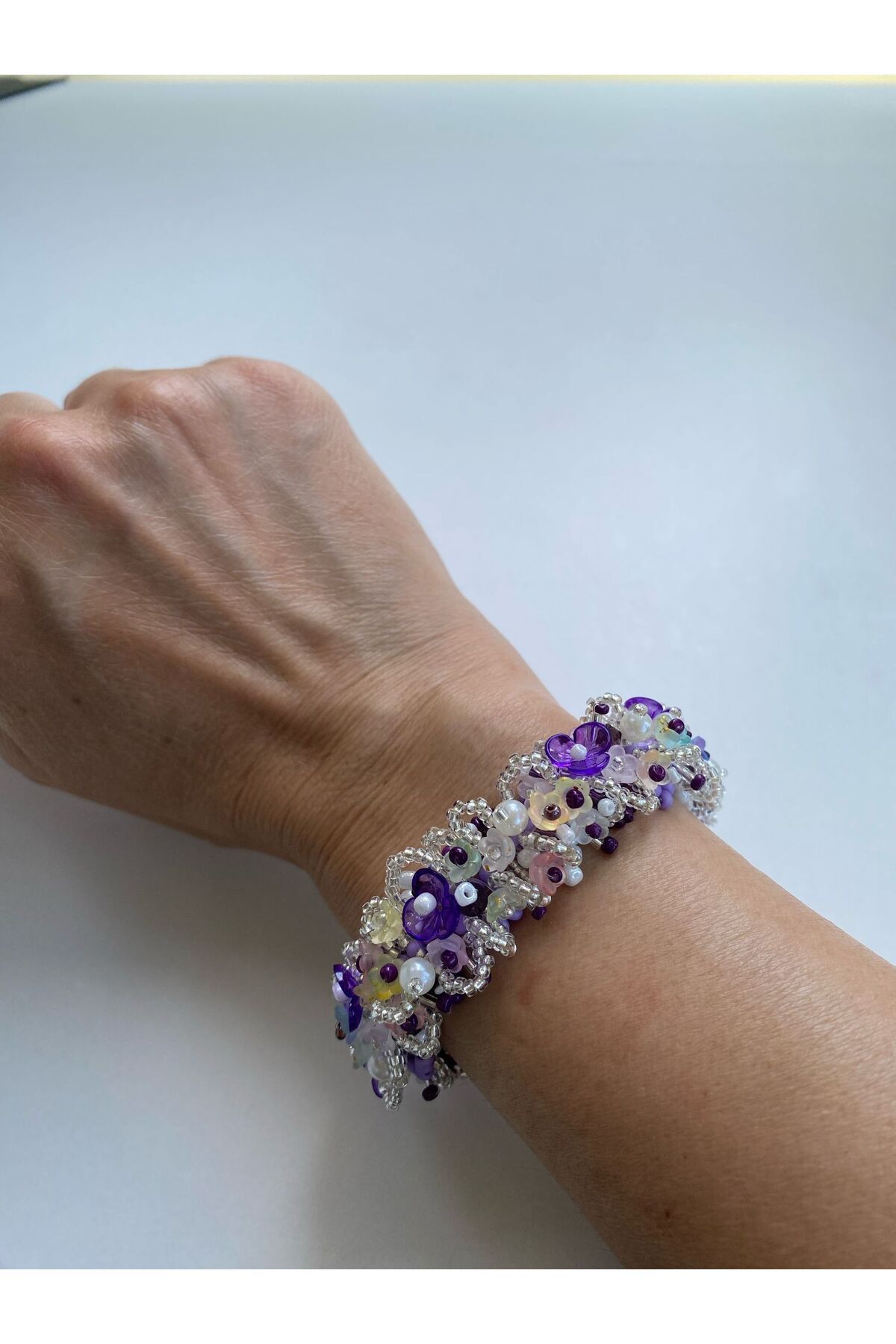 Ailahandmade MOR BAHAR BİLEKLİĞİ
