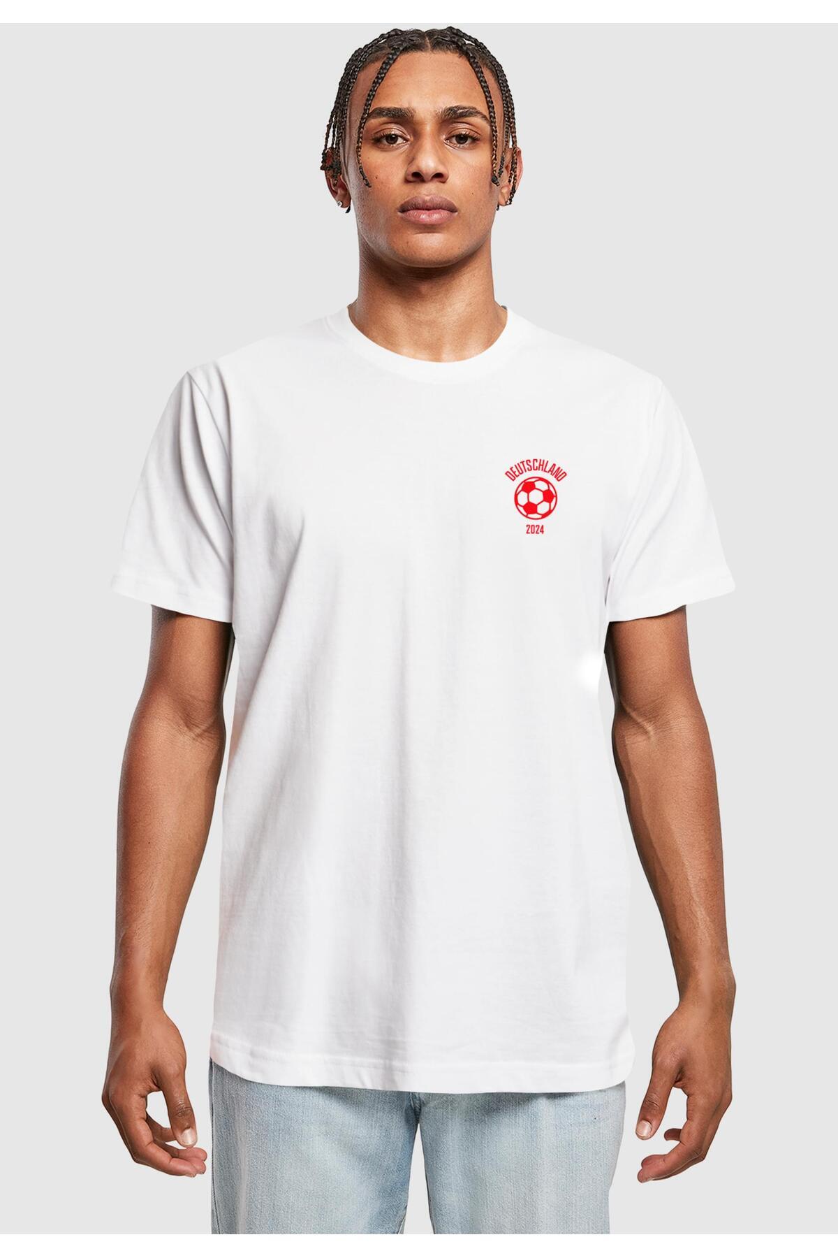 Mister Tee-T-Shirt mit Fußball-Bär in Uni-Optik 3