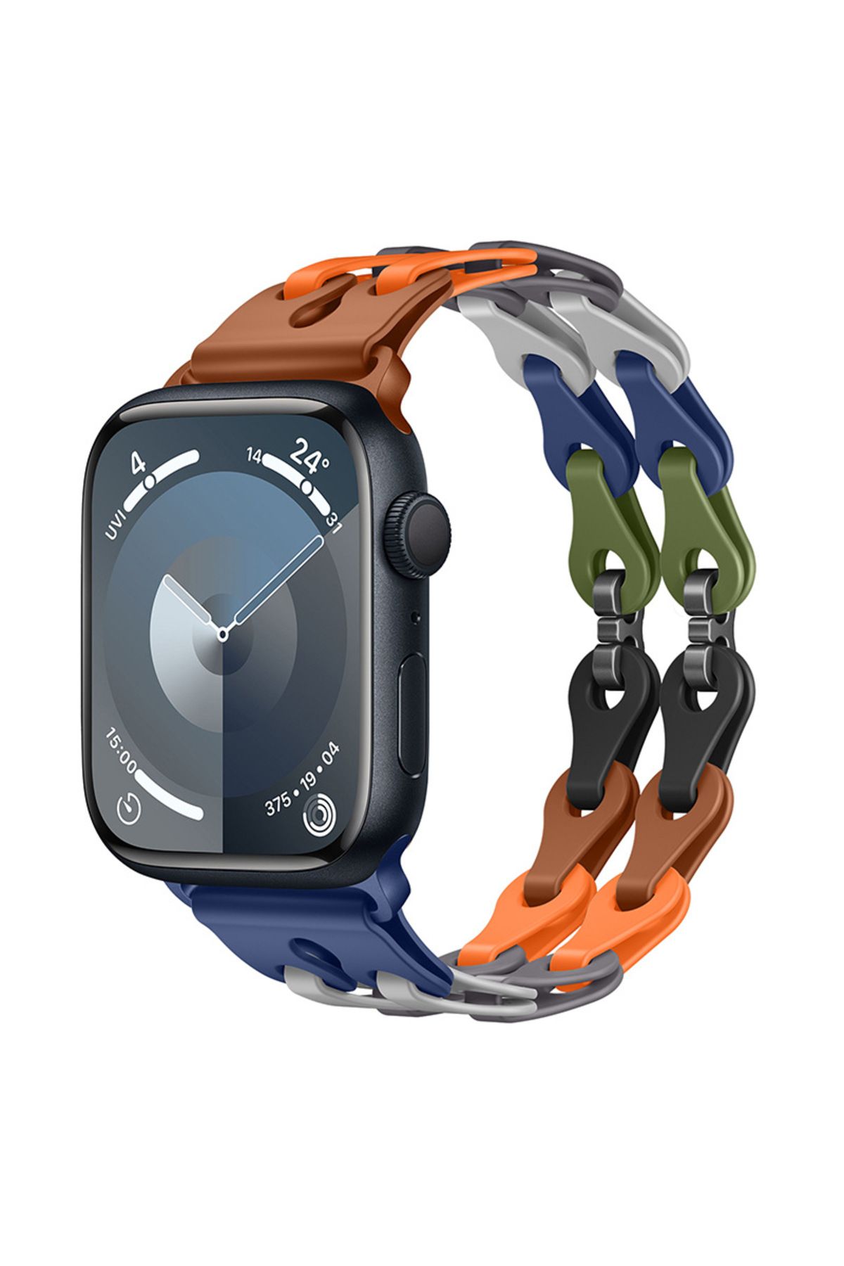 redmud teknoloji Apple Watch 10 42mm 4 5 6 7 8 9 Se Uyumlu 38-40-41mm İle Uyumlu Yumuşak Silikon Zincir Dizayn Kordon
