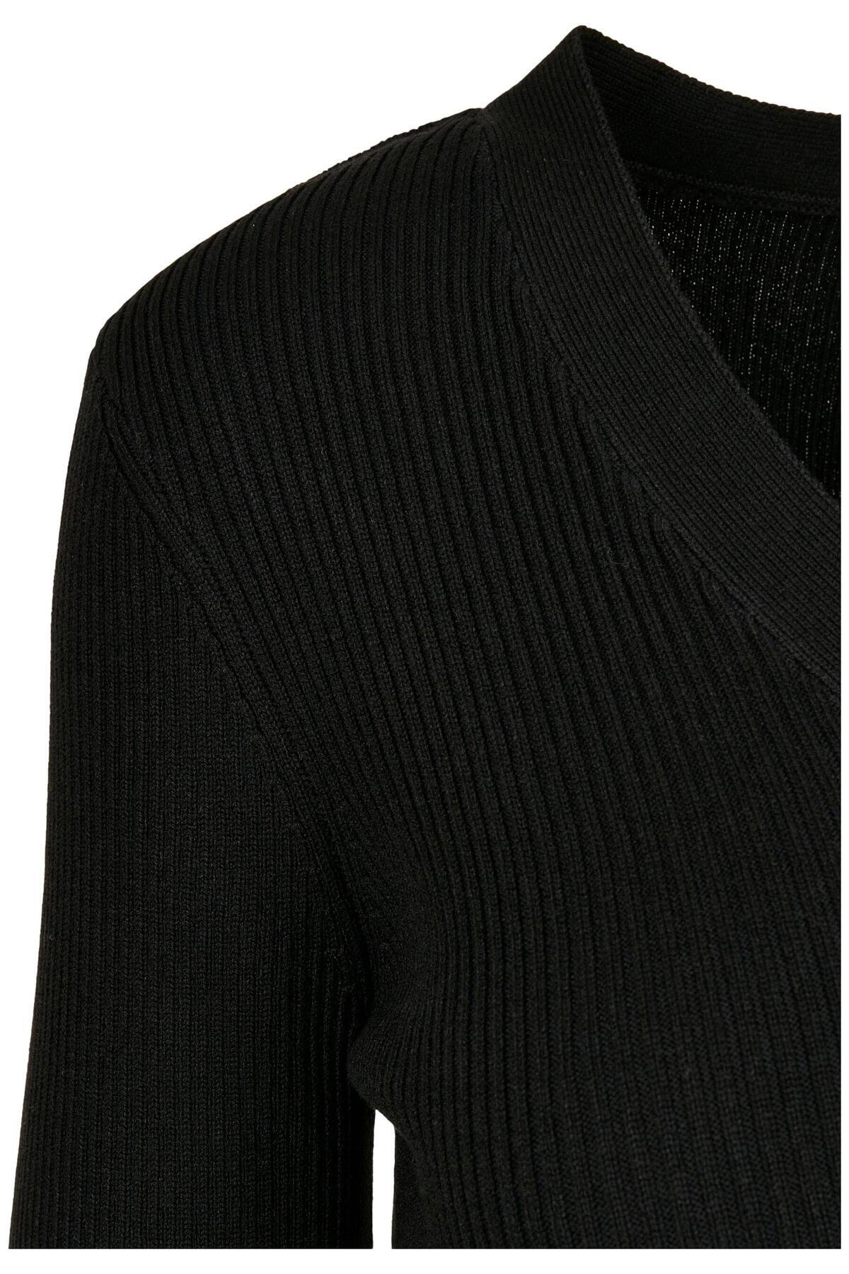 Urban Classics-Damen Ladies Short Rib Knit Cardigan 4