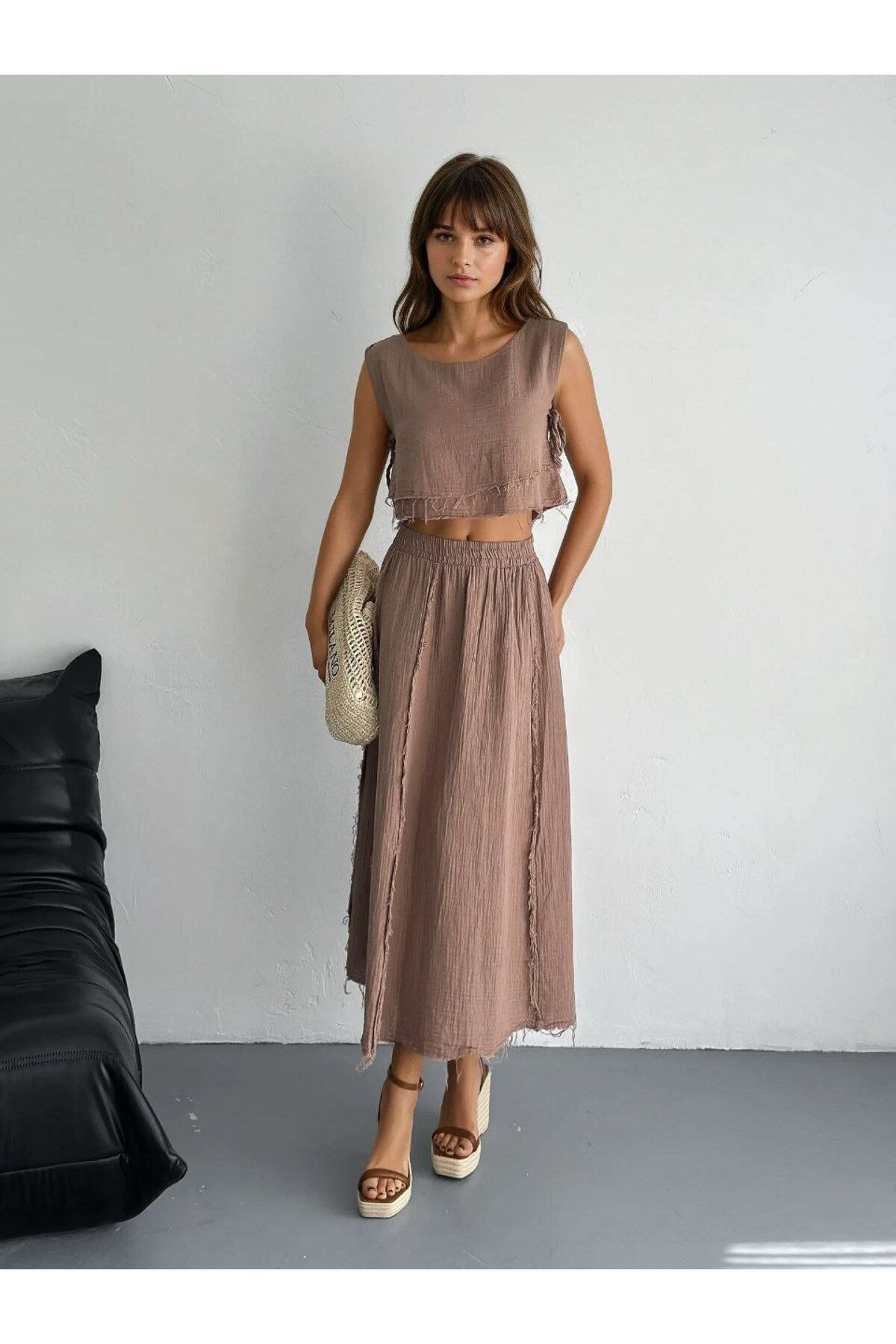Elegant Müslin İkili Takım