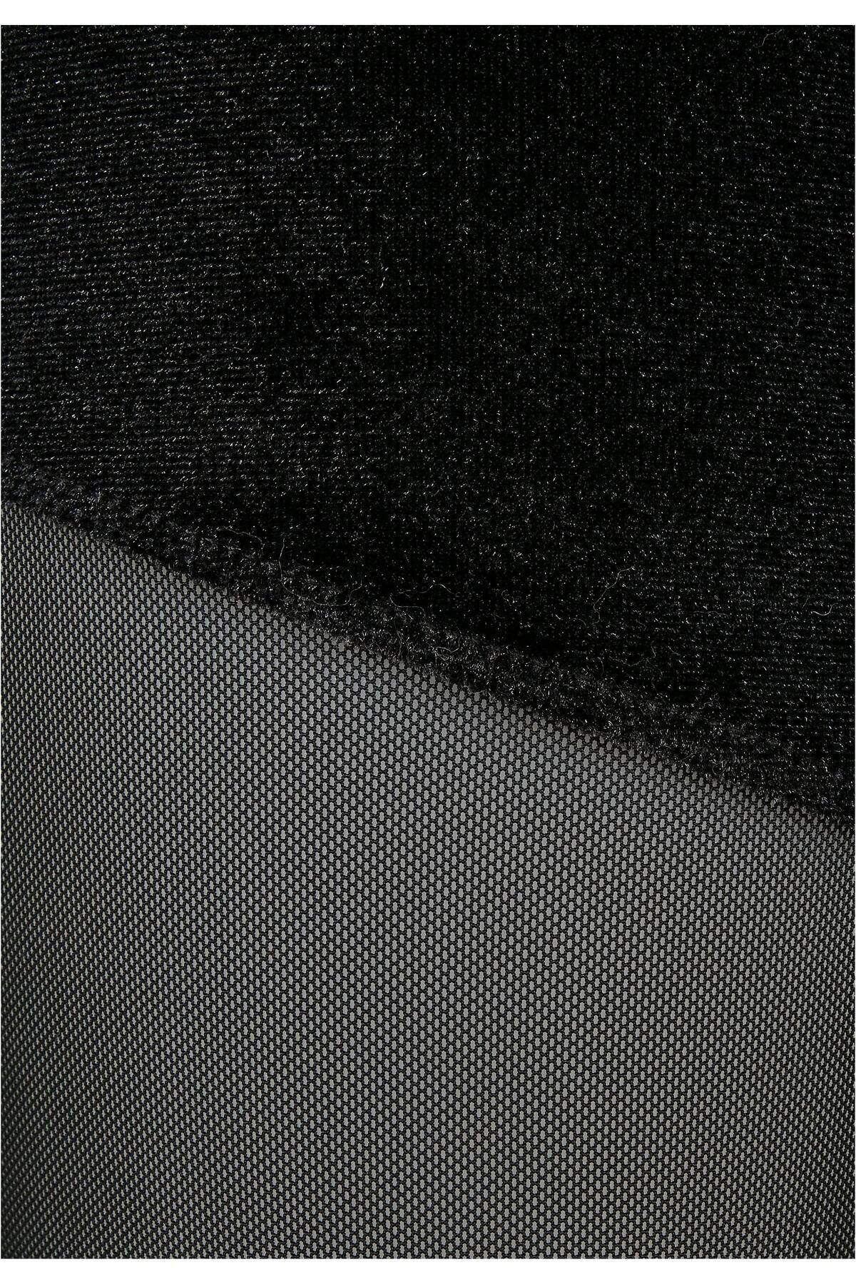 Urban Classics-Damen Ladies Velvet Tech Mesh Leggings 3