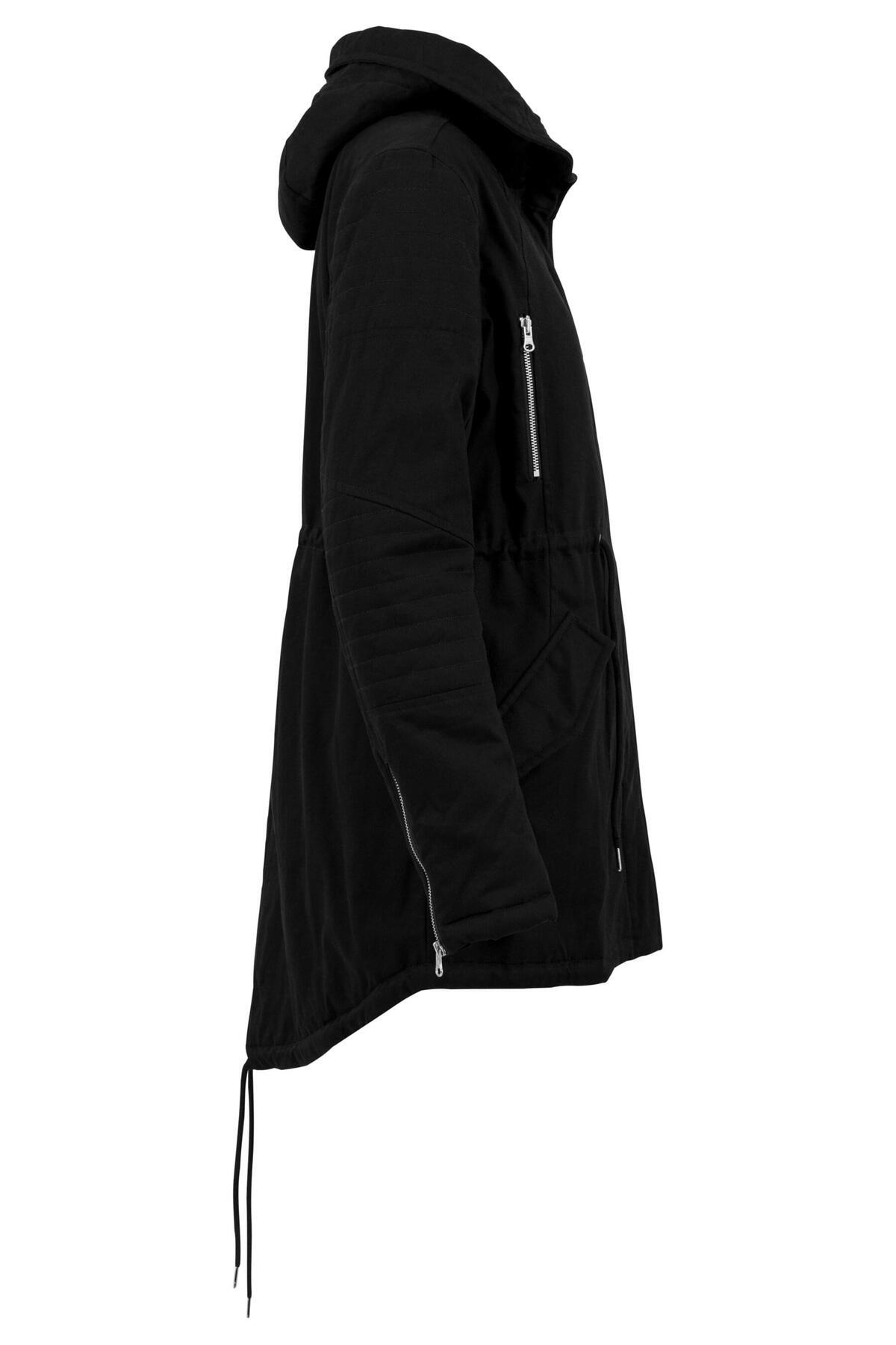Urban Classics-Damen Ladies Sherpa Lined Cotton Parka 5