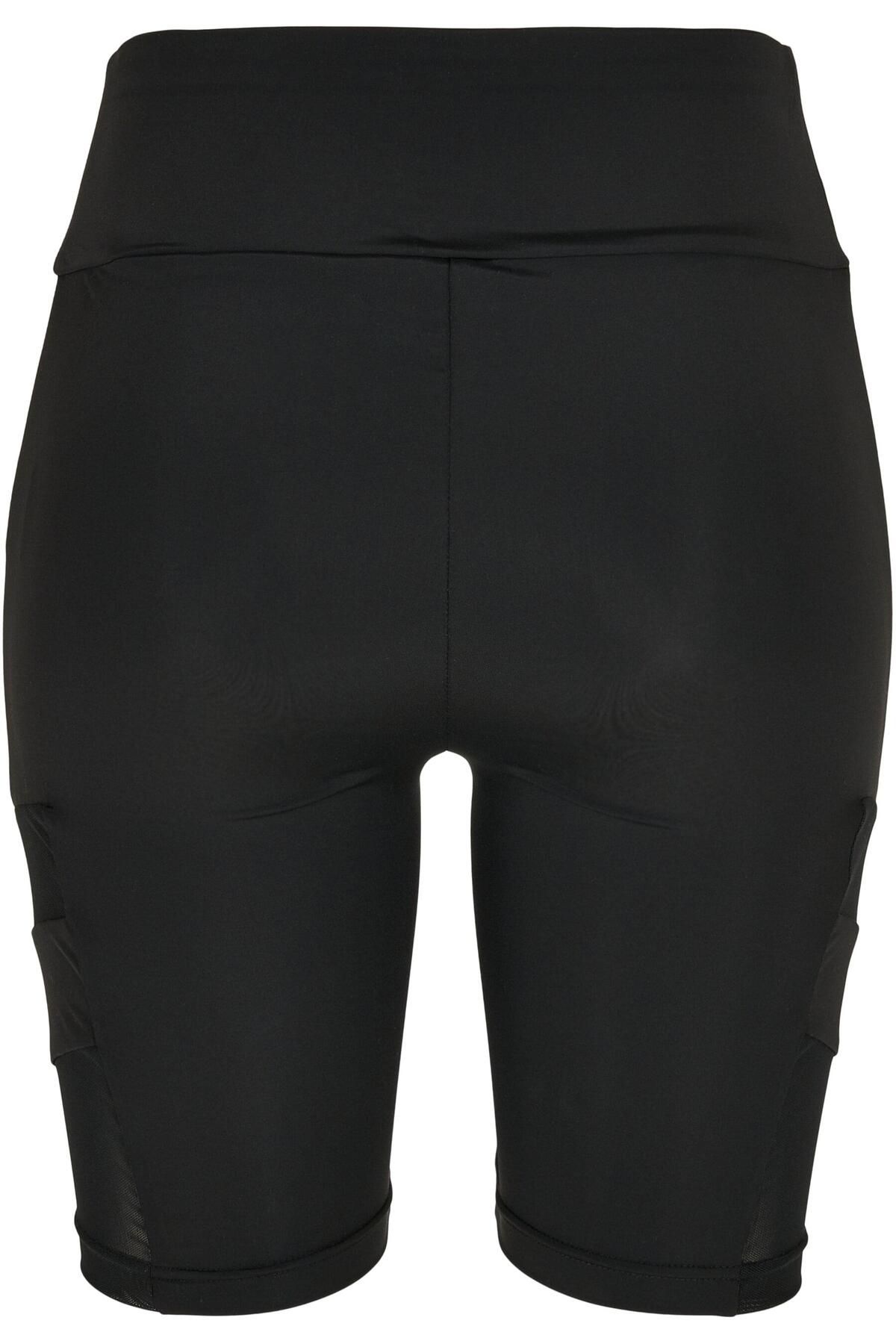 Urban Classics-Damen Ladies High Waist Tech Mesh Cycle Shorts 2
