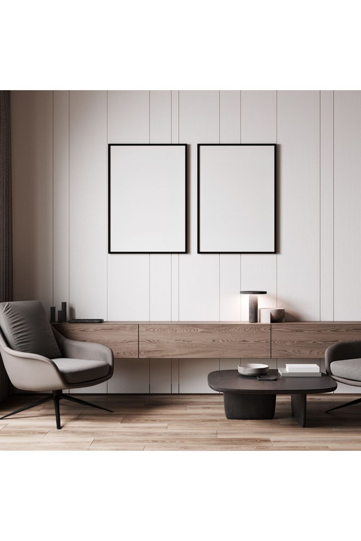 Home 2'li 50x70 Siyah Poster Çerçevesi