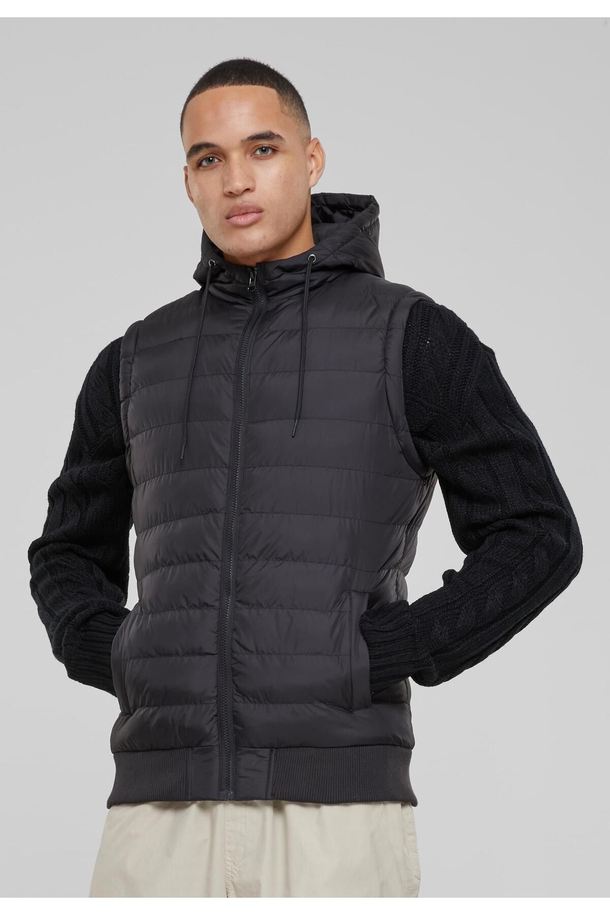 Urban Classics-Herren Small Bubble Hooded Vest 7