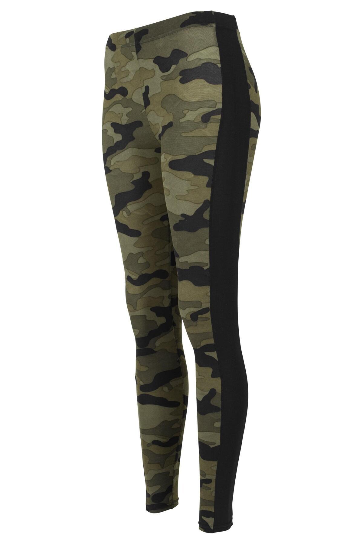 Urban Classics-Damen Ladies Camo Stripe Leggings 3