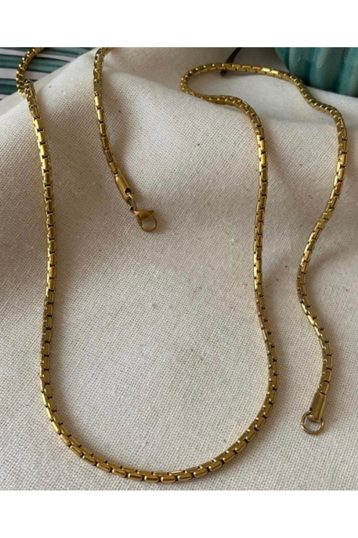 JEWELRY Çelik Snake Zincir Kolye 45cm