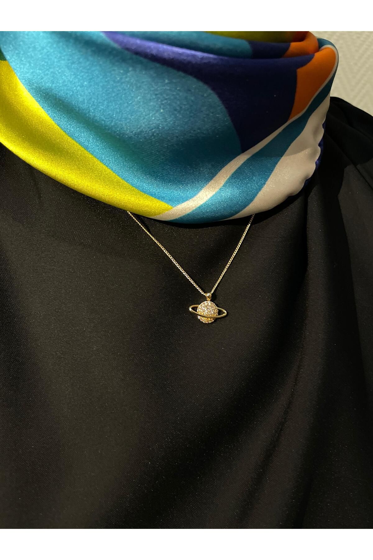 Kardelen Jewelry Minimal Gezegen Kolye