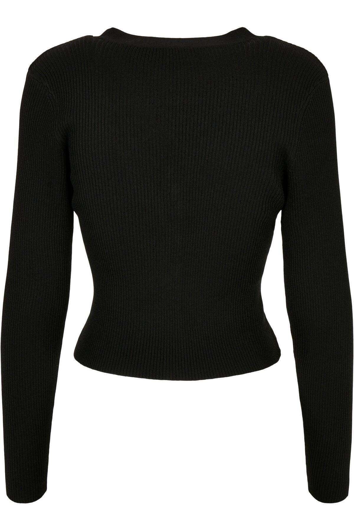 Urban Classics-Damen Ladies Short Rib Knit Cardigan 2