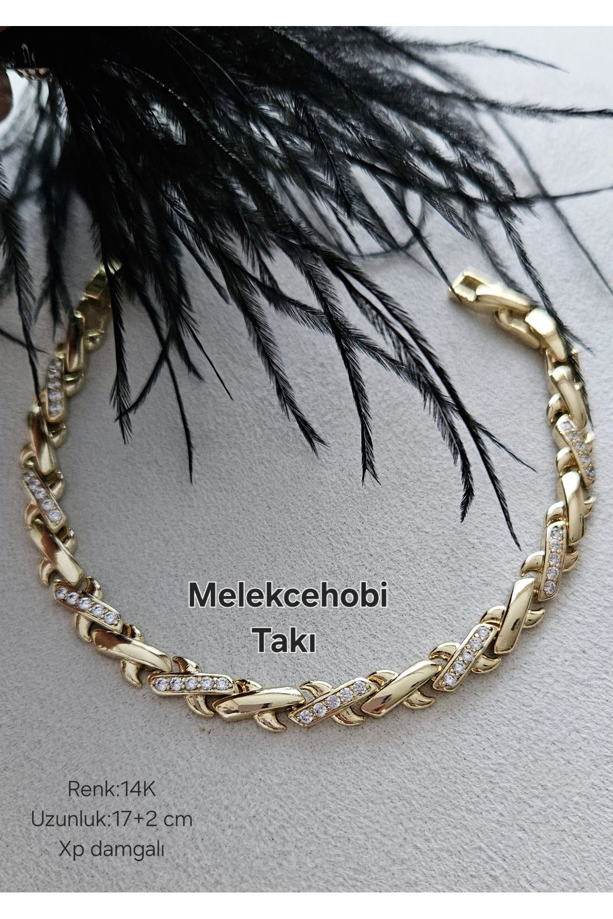 XUPING JEWELRY Melekcehobi Takı Xuping Marka 14K Kuyumcu Model Bileklik