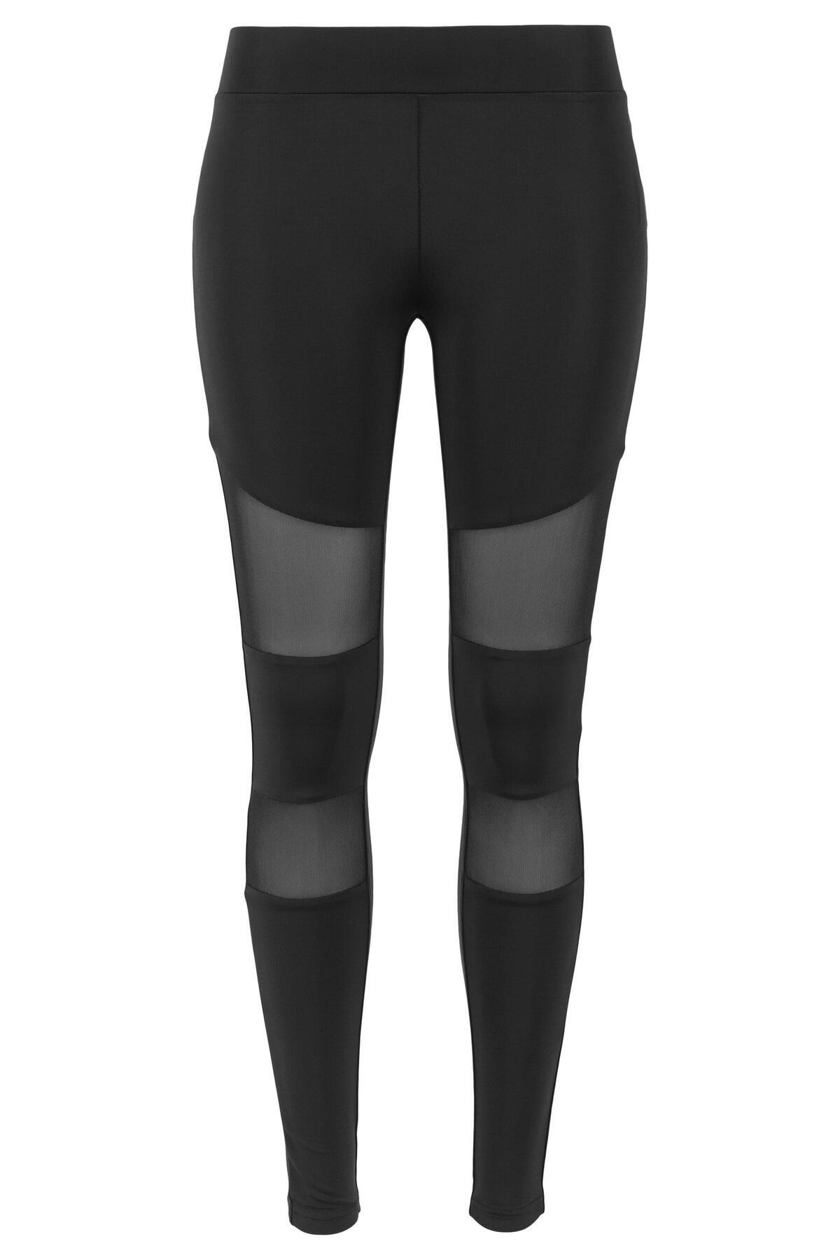 Urban Classics - Tech Mesh - Leggings - Black - L - Jersey-image