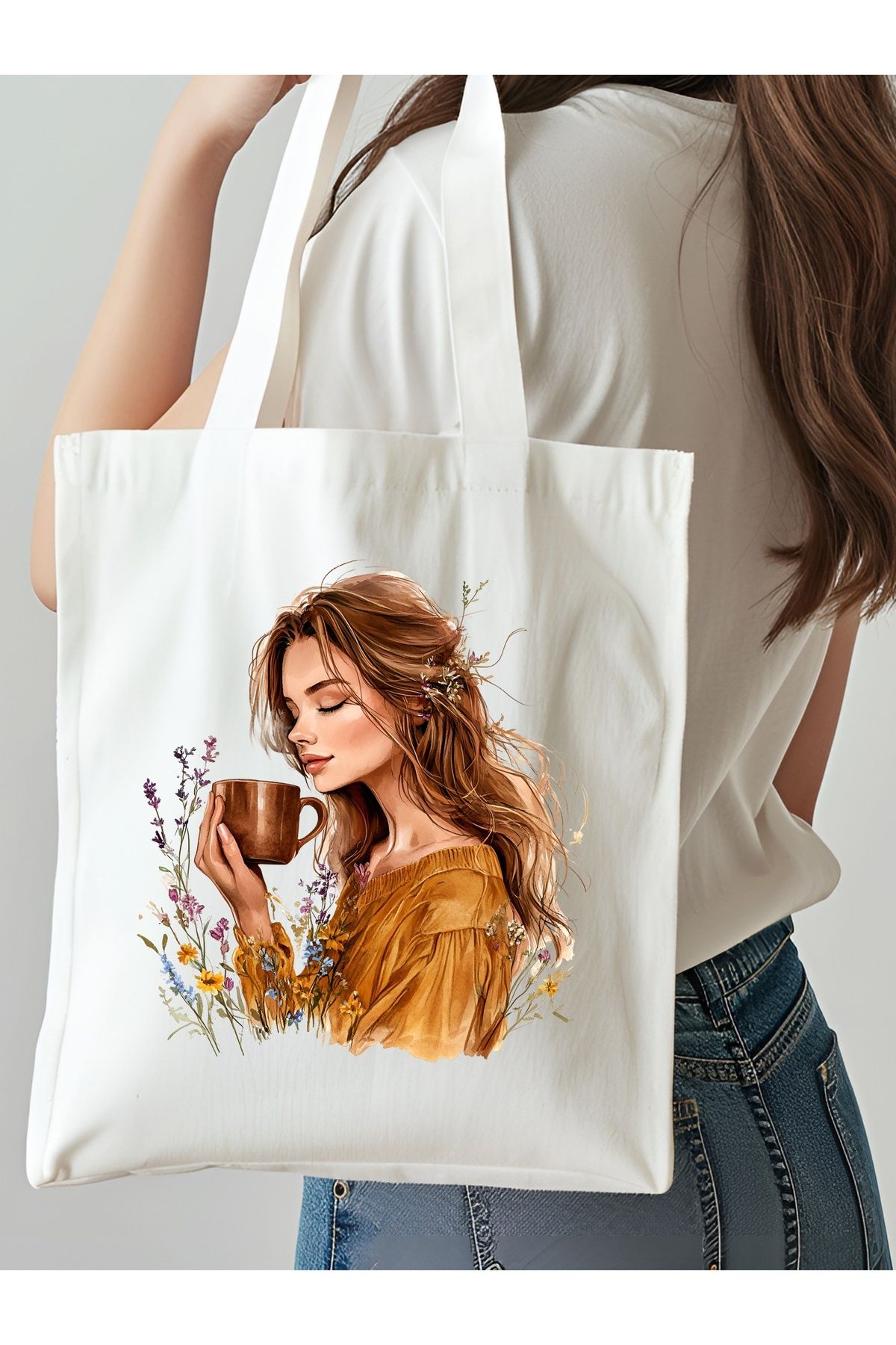 NKTCOLLECTİON Omuz Çantası, Plaj Çantası, Tote bag, Kadın Çanta, Bez Çanta, Çanta