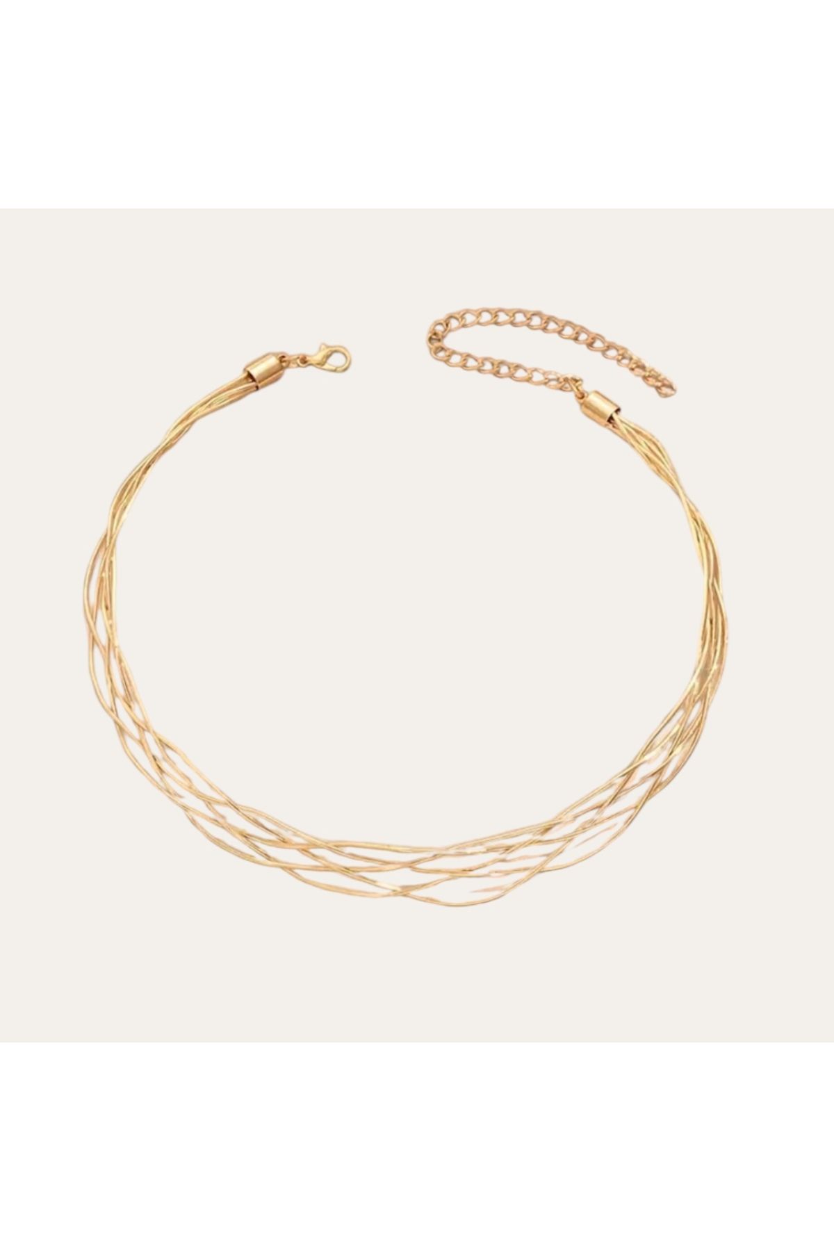 Sevilgülgünfinecrafts GOLD ÖRME CHOKER KOLYE