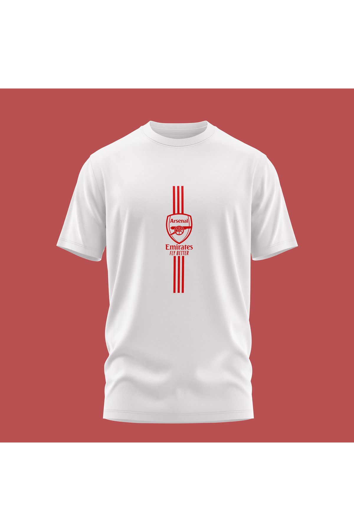 Scudetto T-Shirt Arsenal 3 çizgi Unisex Tişört
