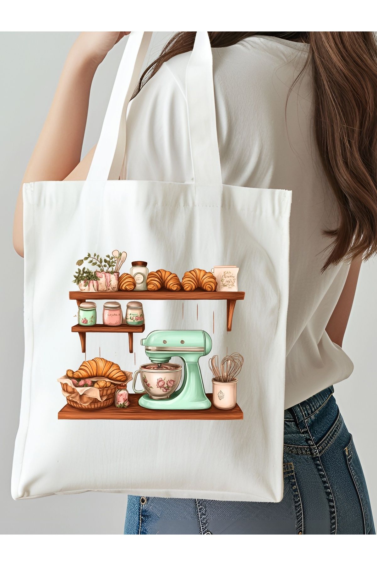NKTCOLLECTİON Omuz Çantası, Plaj Çantası, Tote bag, Kadın Çanta, Bez Çanta, Çanta