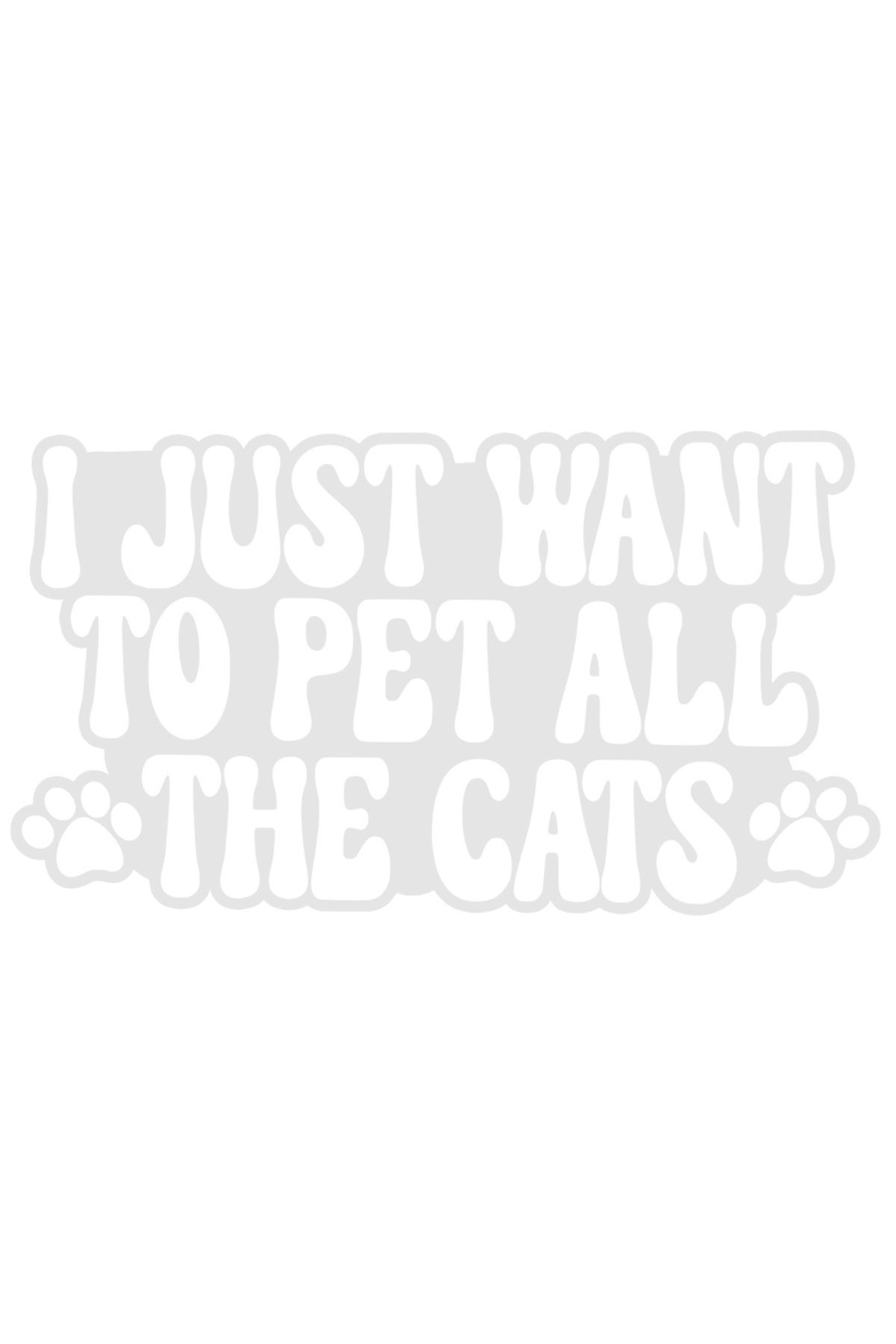 StoryGift Romania Sticker Adeziv 90cm Exterior Pentru Iubitorii De Pisici Care Vor Sa Mangaie Toate Pisicile , V - One Size